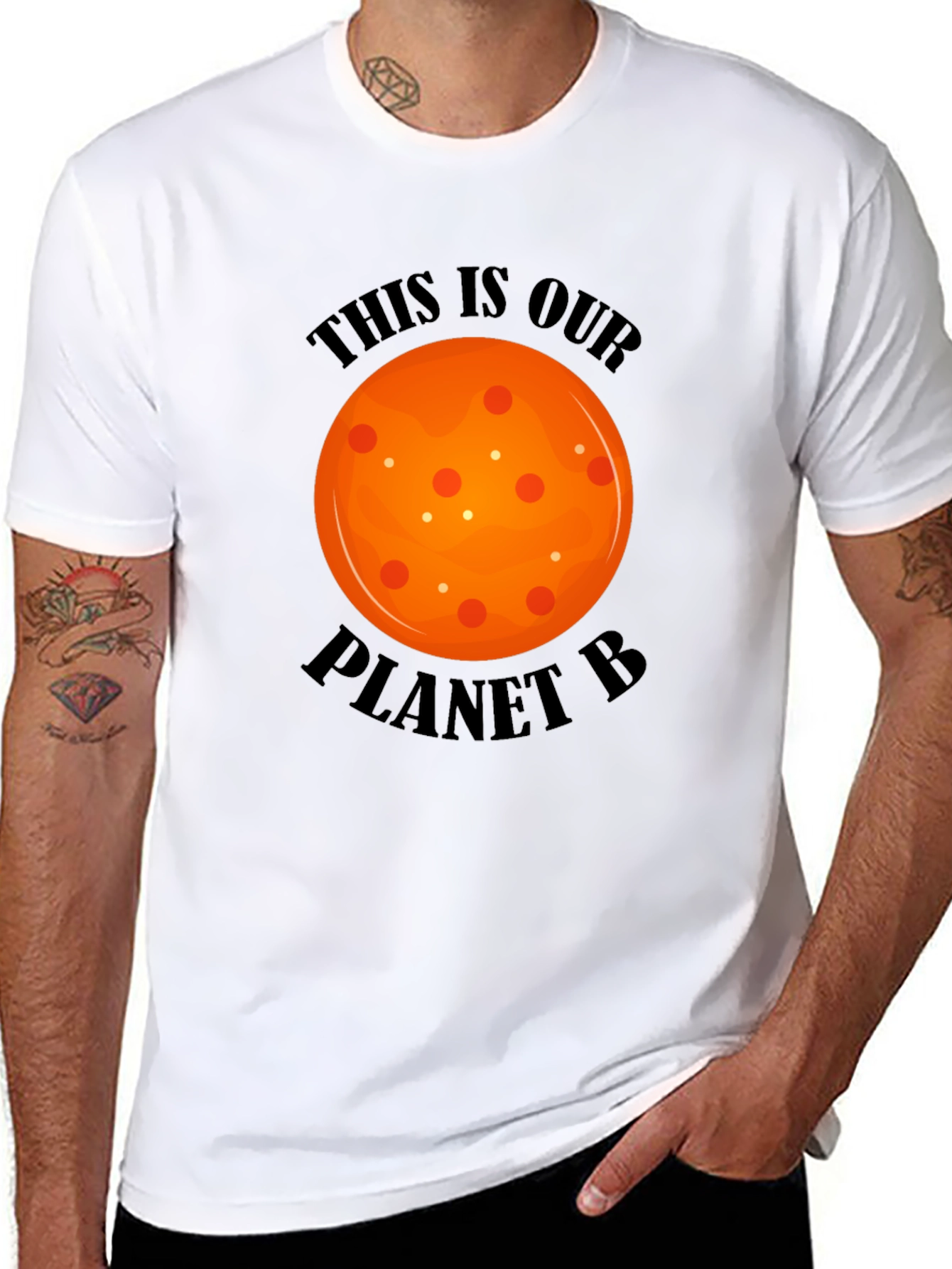 Planet B Graphic T-Shirt - Black Cotton Tee