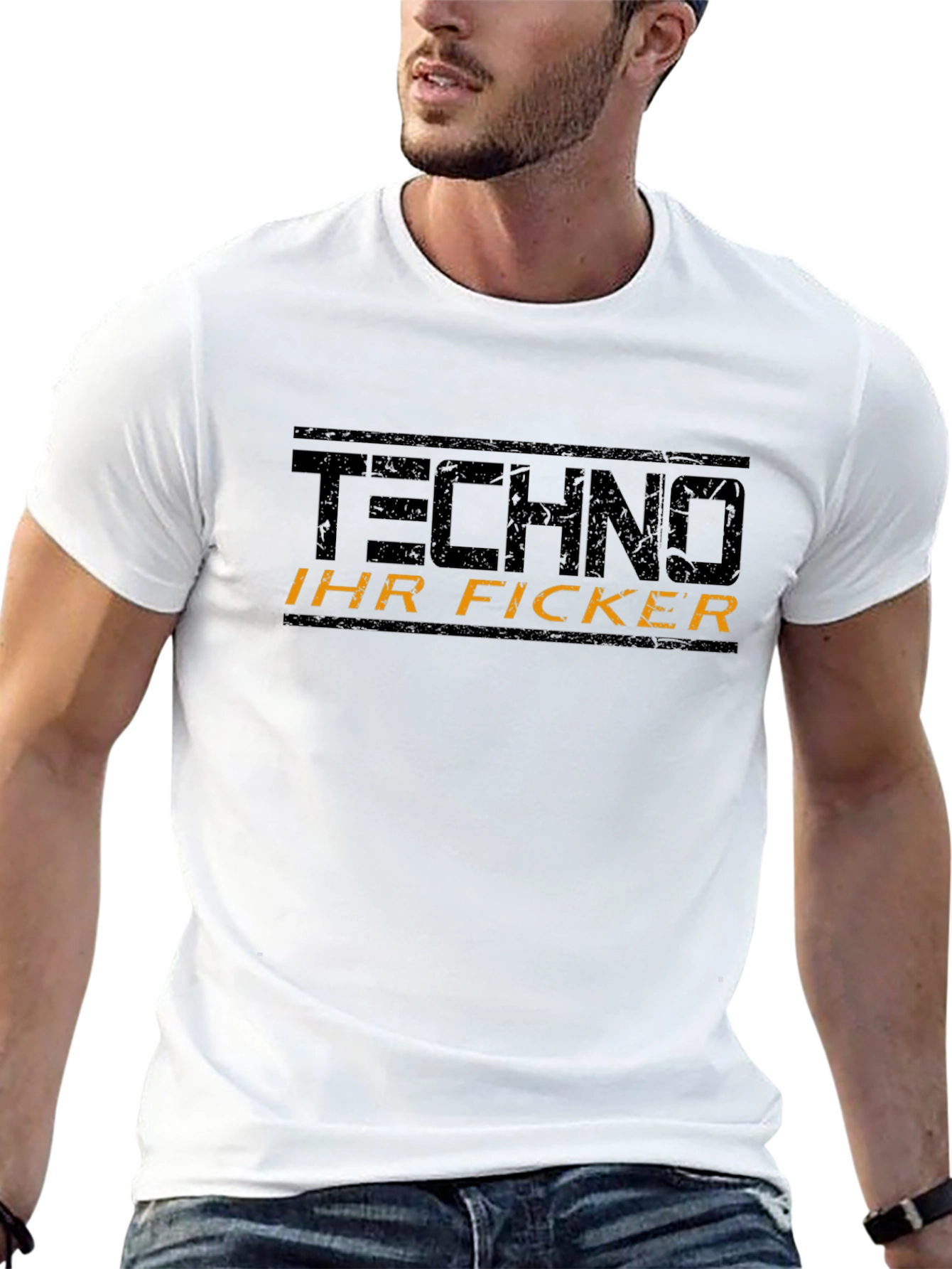 Techno Graphic T-Shirt - Edgy Statement Tee