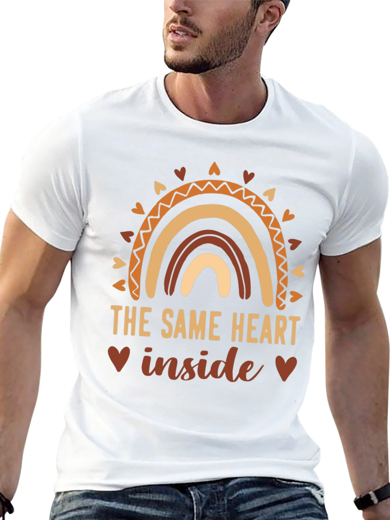 The Same Heart Inside Rainbow Graphic Tee