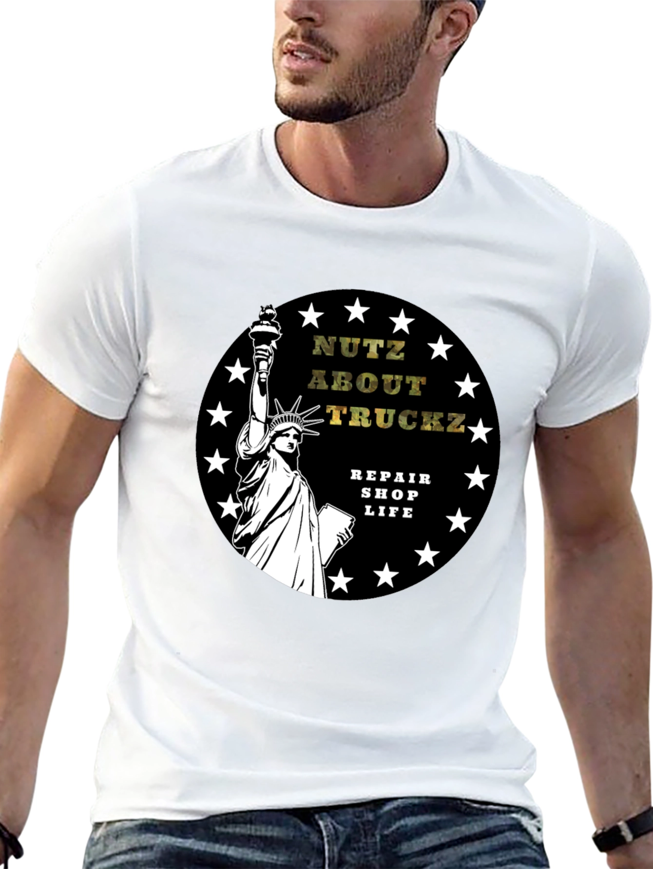 Nutz About Truckz Black Graphic T-Shirt