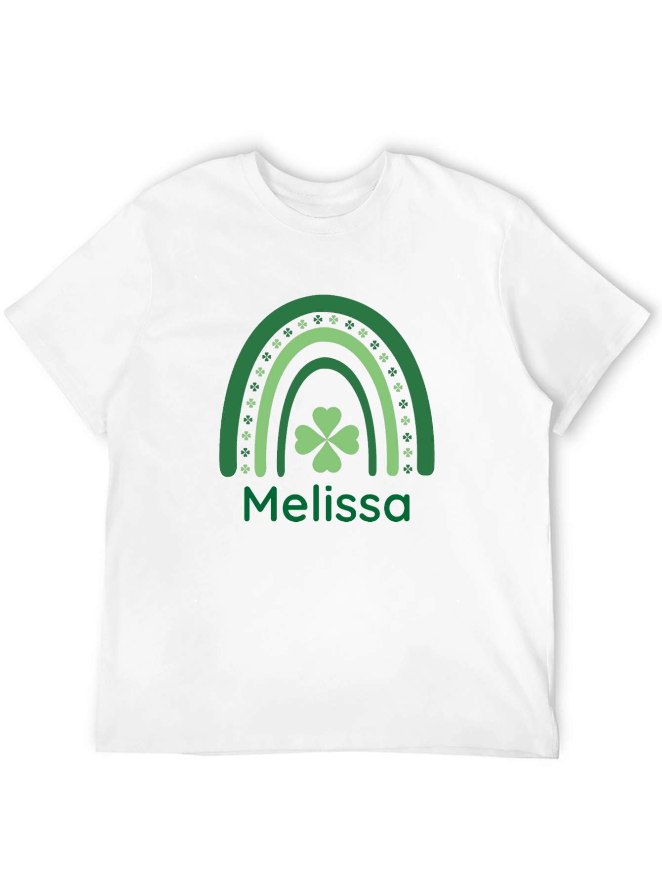 Melissa Lucky St. Patricks Day Rainbow T-Shirt