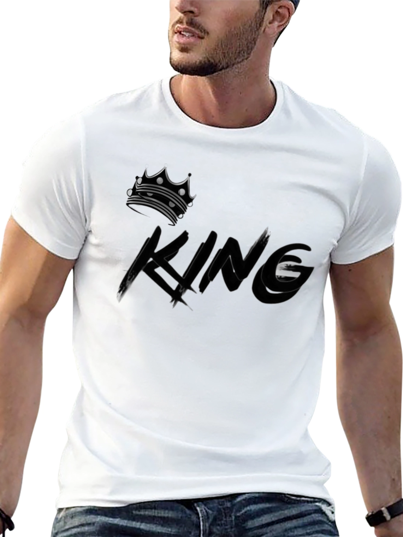 King Crown Graphic Black T-Shirt