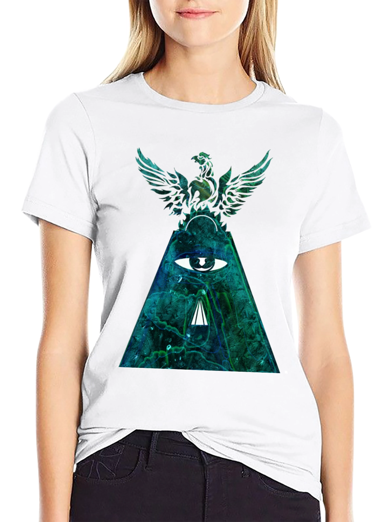 Mystic Eagle Eye Graphic Tee - Black