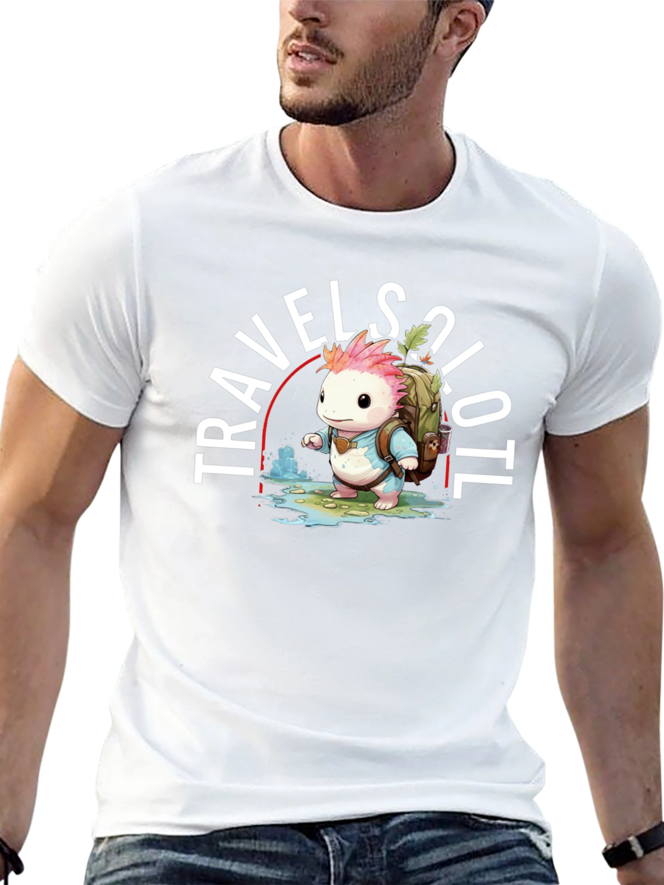 Travel Axolotl T-Shirt
