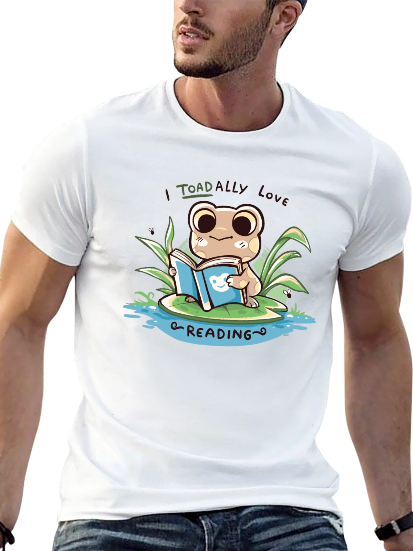 I Toad-ally Love Reading Black T-Shirt