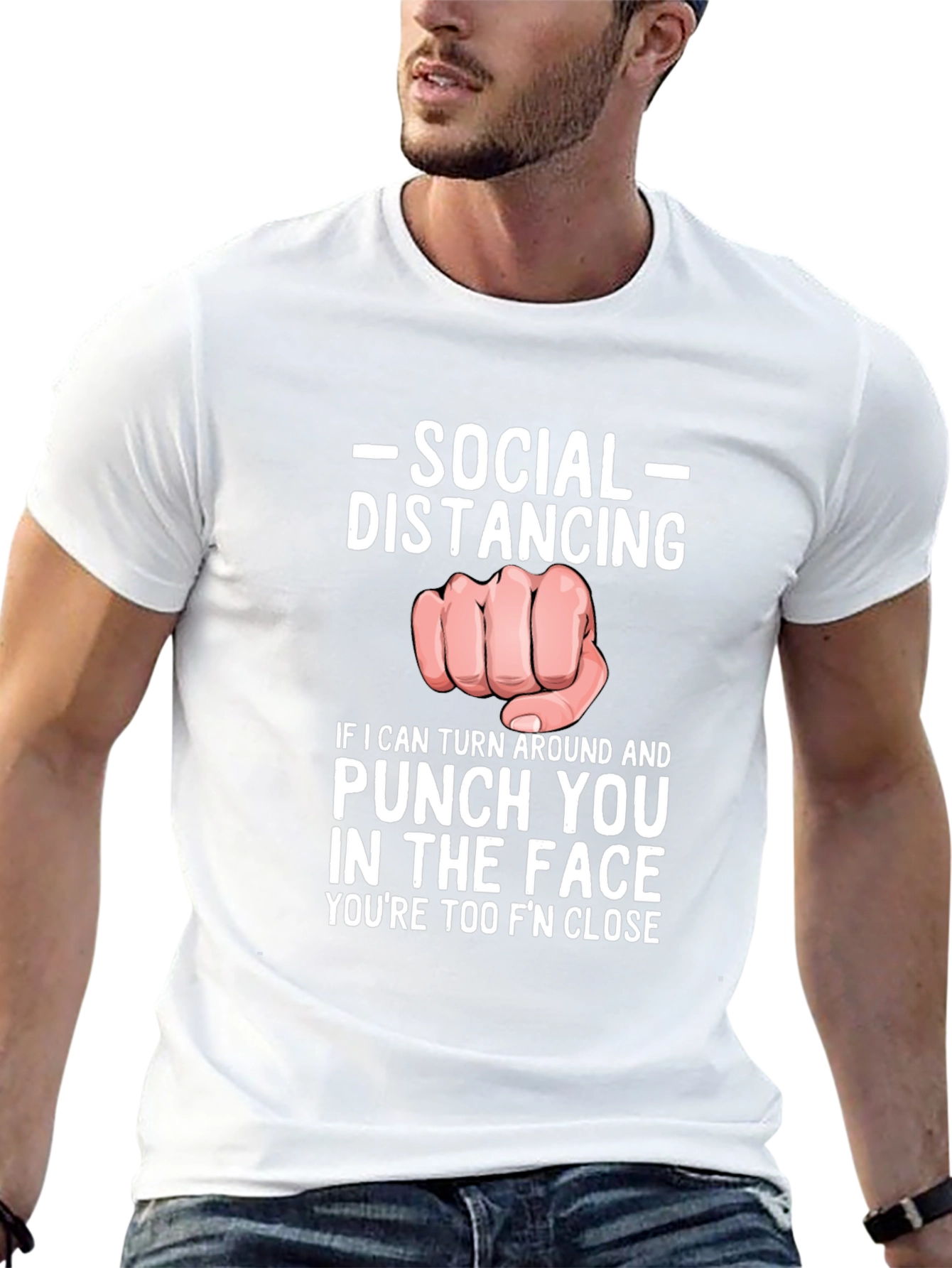 Social Distancing Punch T-Shirt