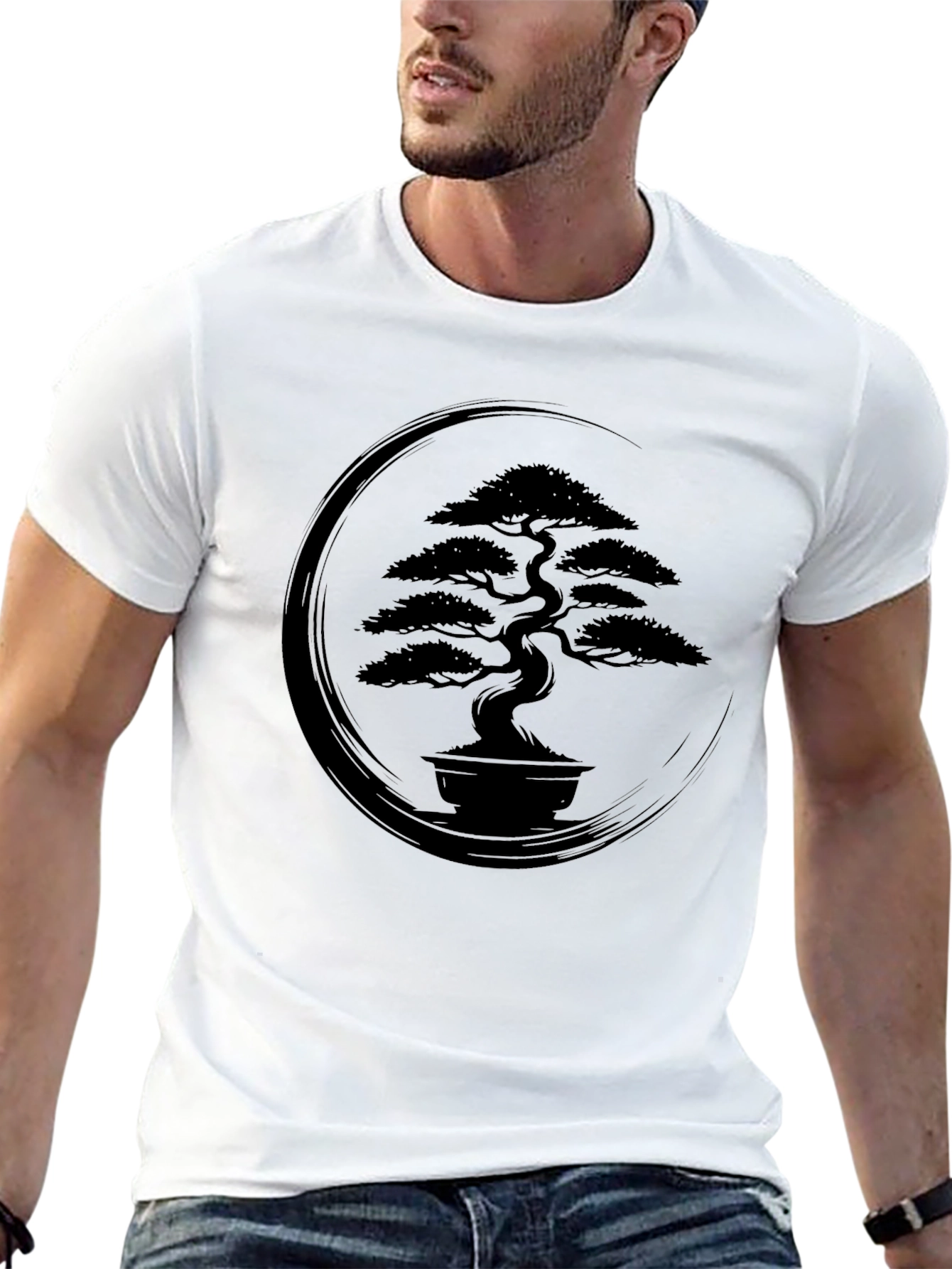 Bonsai Tree Graphic Tee - Zen Style