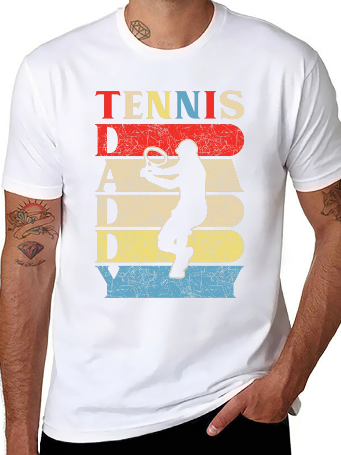 Tennis Dad Retro T-Shirt - Perfect Fathers Day Gift