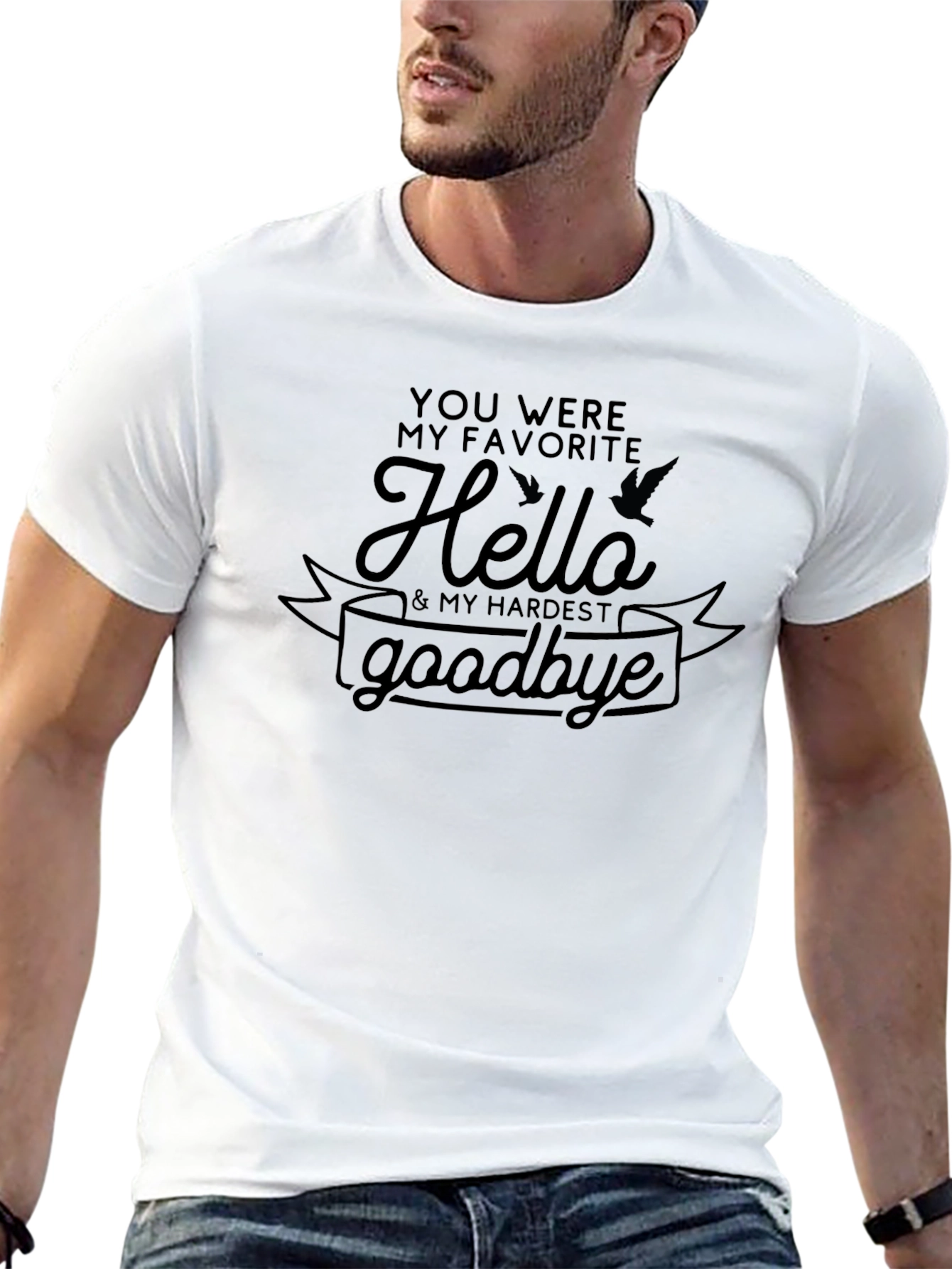 Favorite Hello Goodbye T-Shirt - Soft Cotton Tee