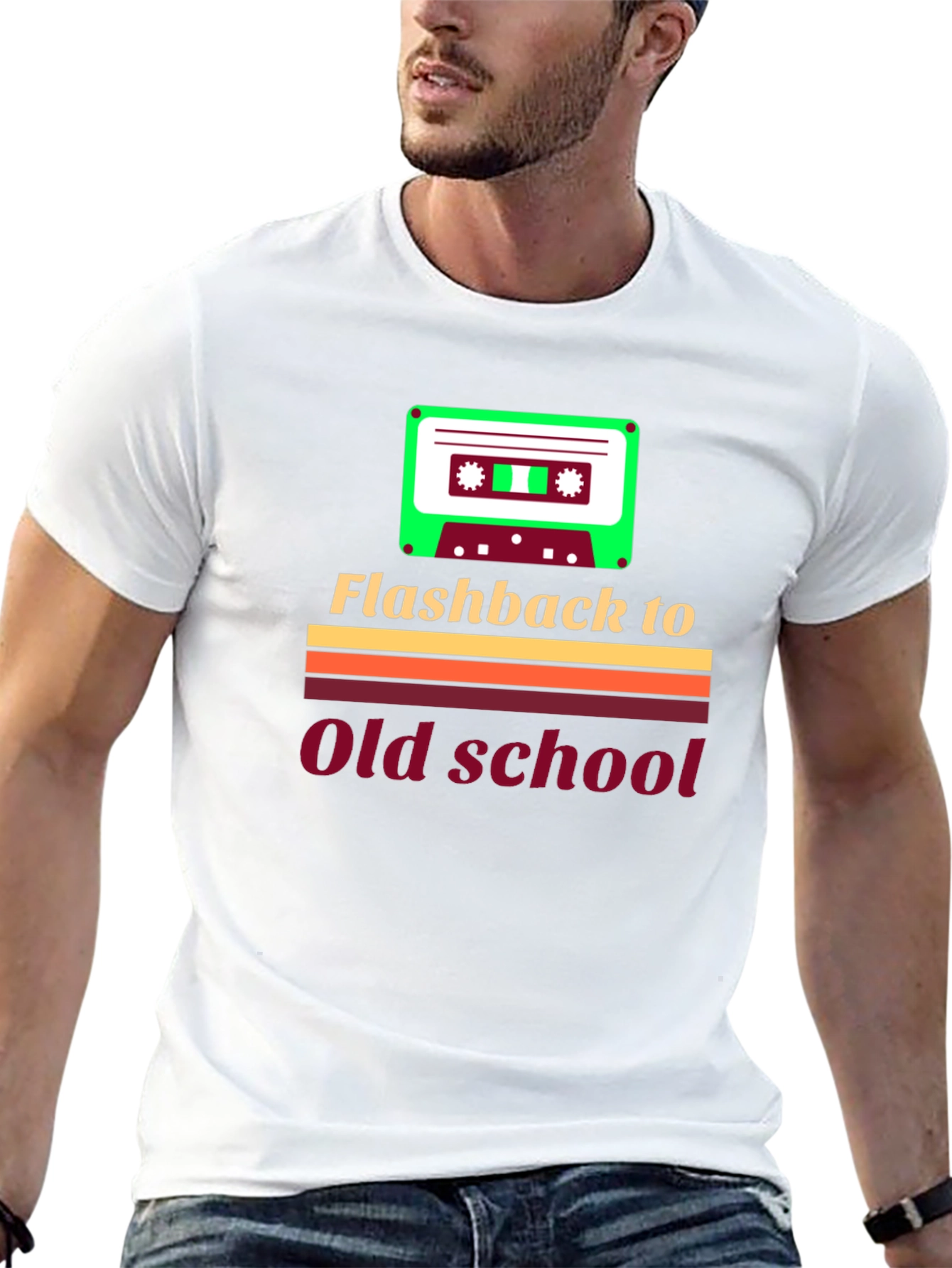 Flashback to Old School Retro Cassette T-Shirt