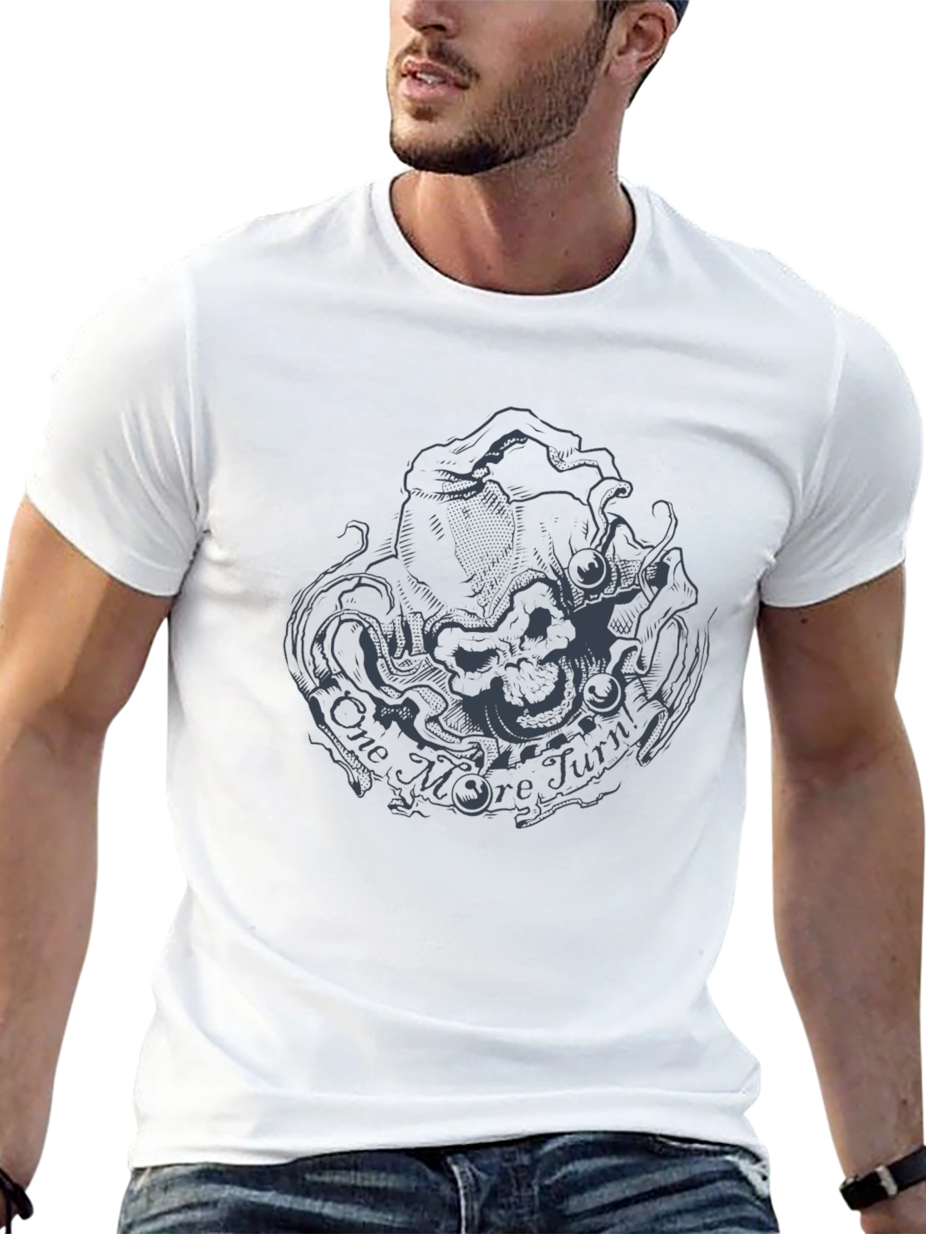 One More Turn Graphic Black T-Shirt