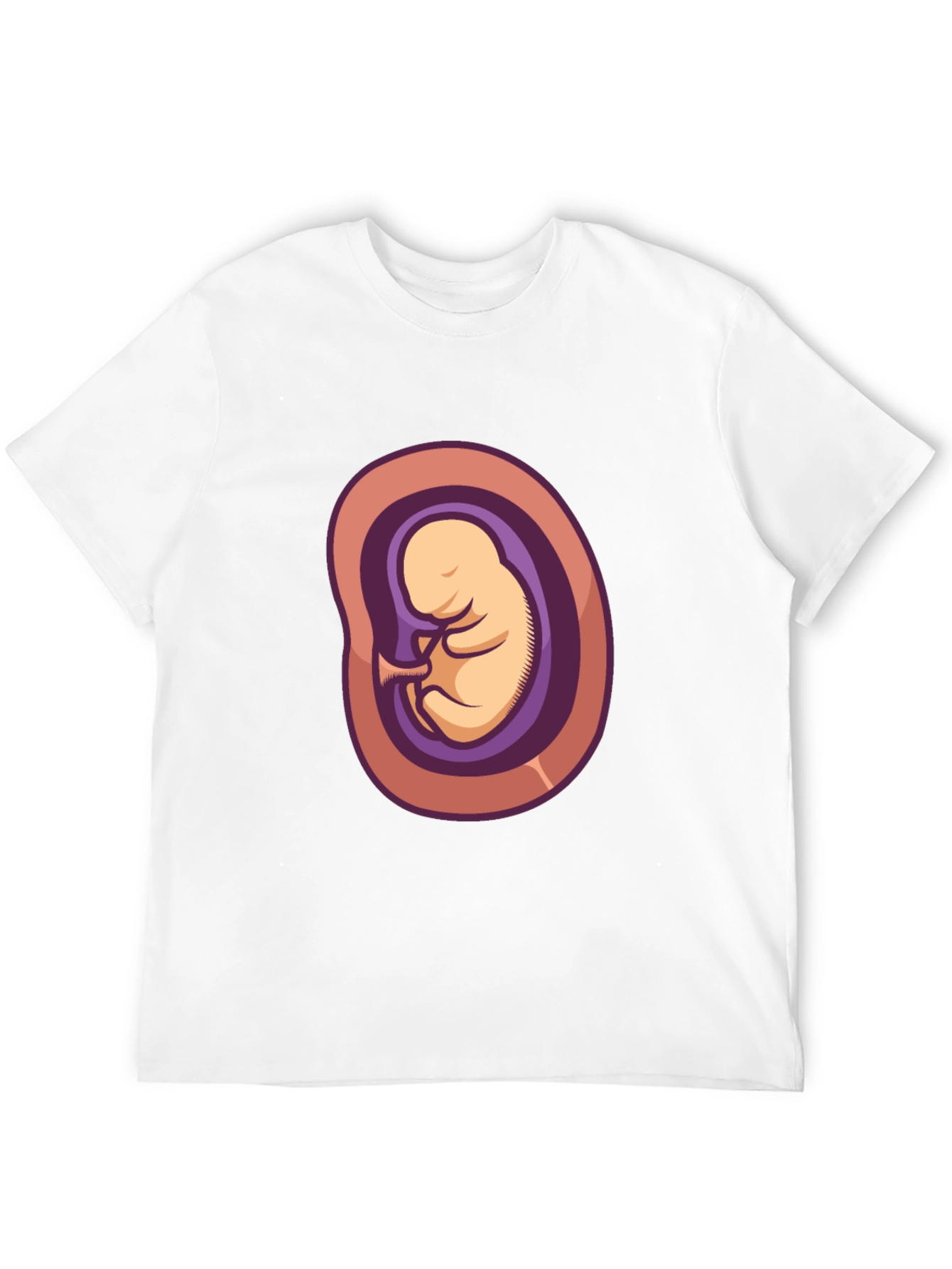 Embryo Graphic Tee - Black Cotton Shirt