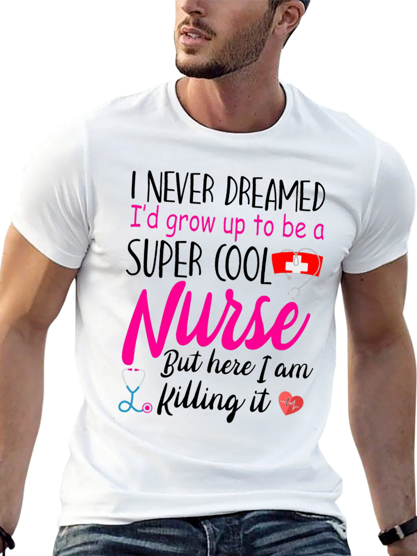 Super Cool Nurse Graphic T-Shirt