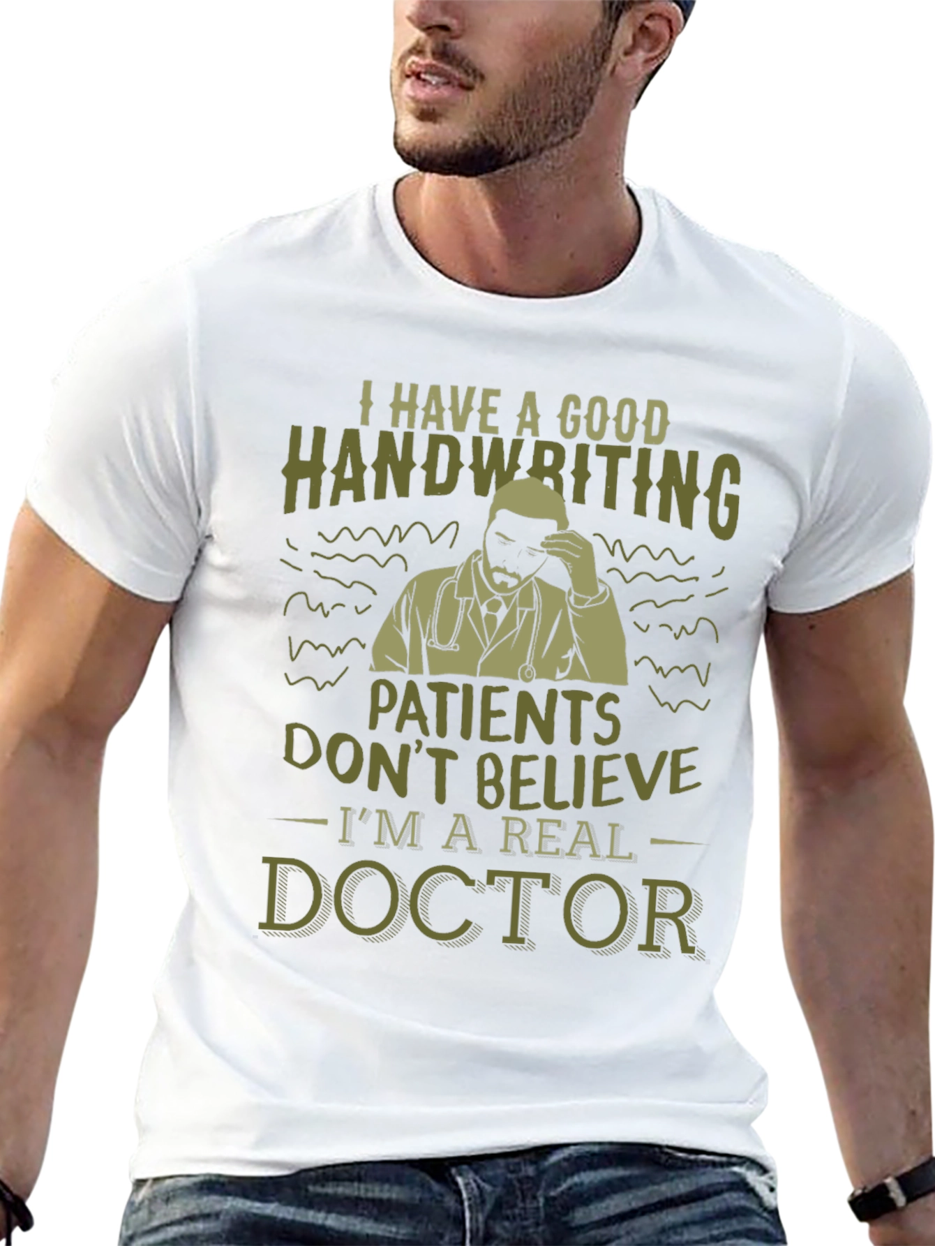 Funny Doctor T-Shirt - Good Handwriting