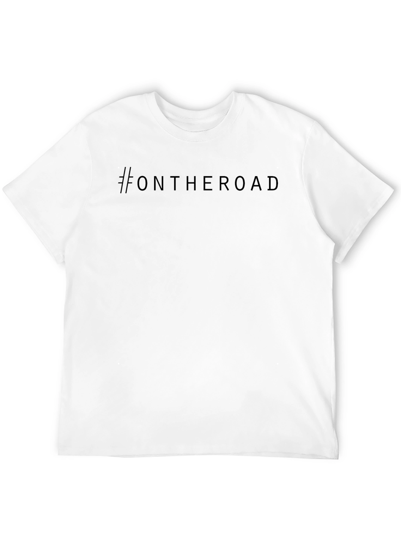 #OnTheRoad Black T-Shirt - Stylish & Comfortable