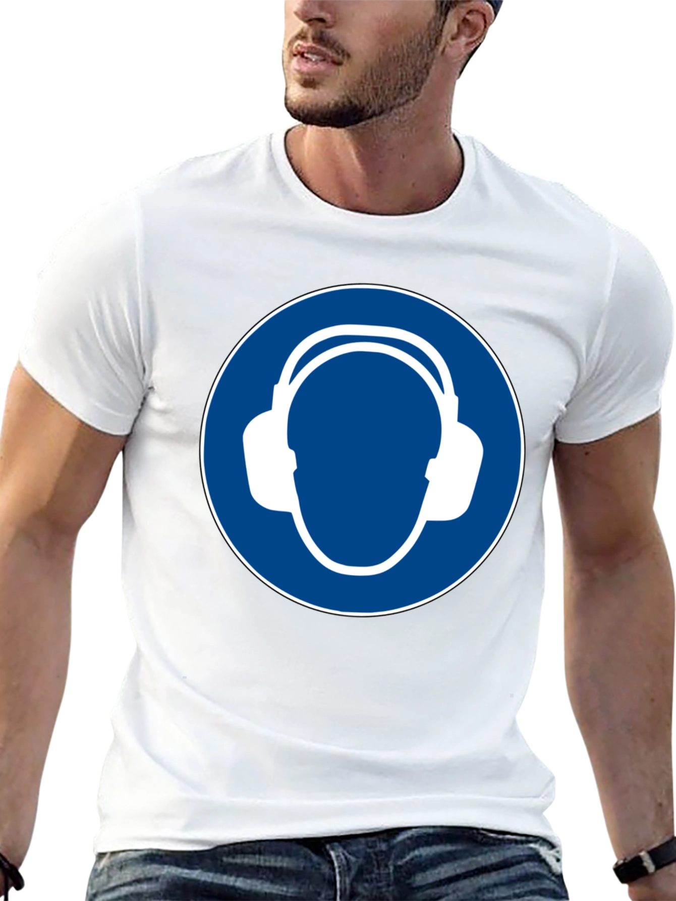 Wear Ear Protection Black T-Shirt