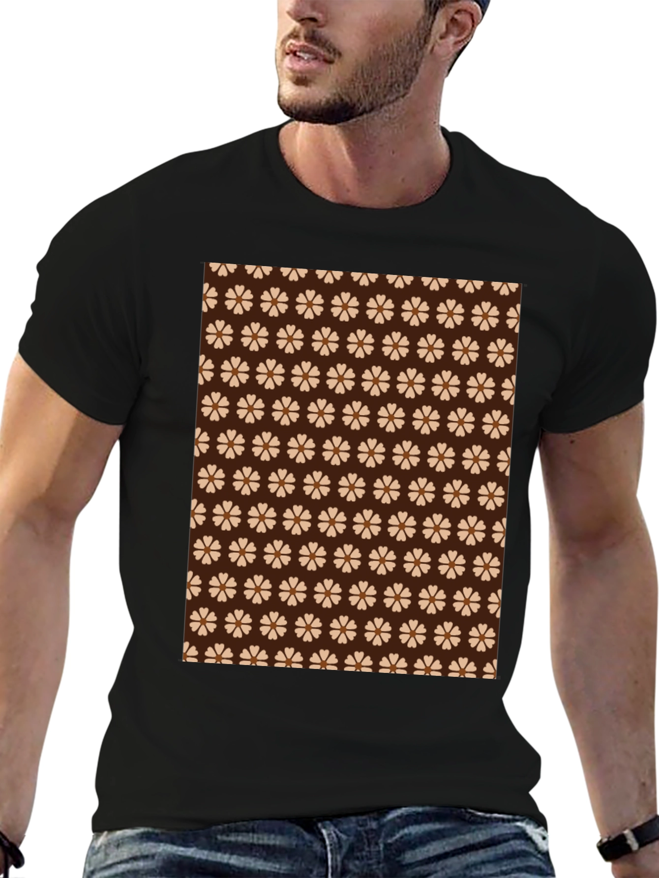 Floral Pattern T-Shirt - Stylish Comfort