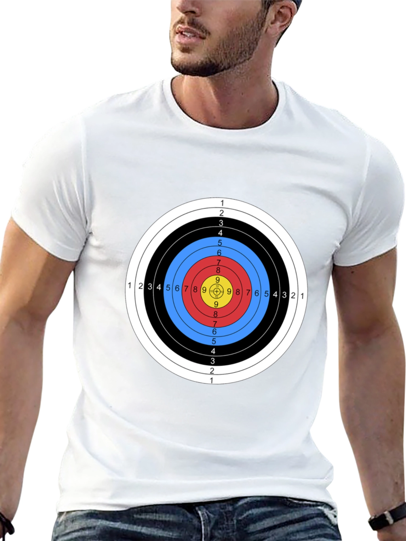 Archery Target T-Shirt - Bullseye Design