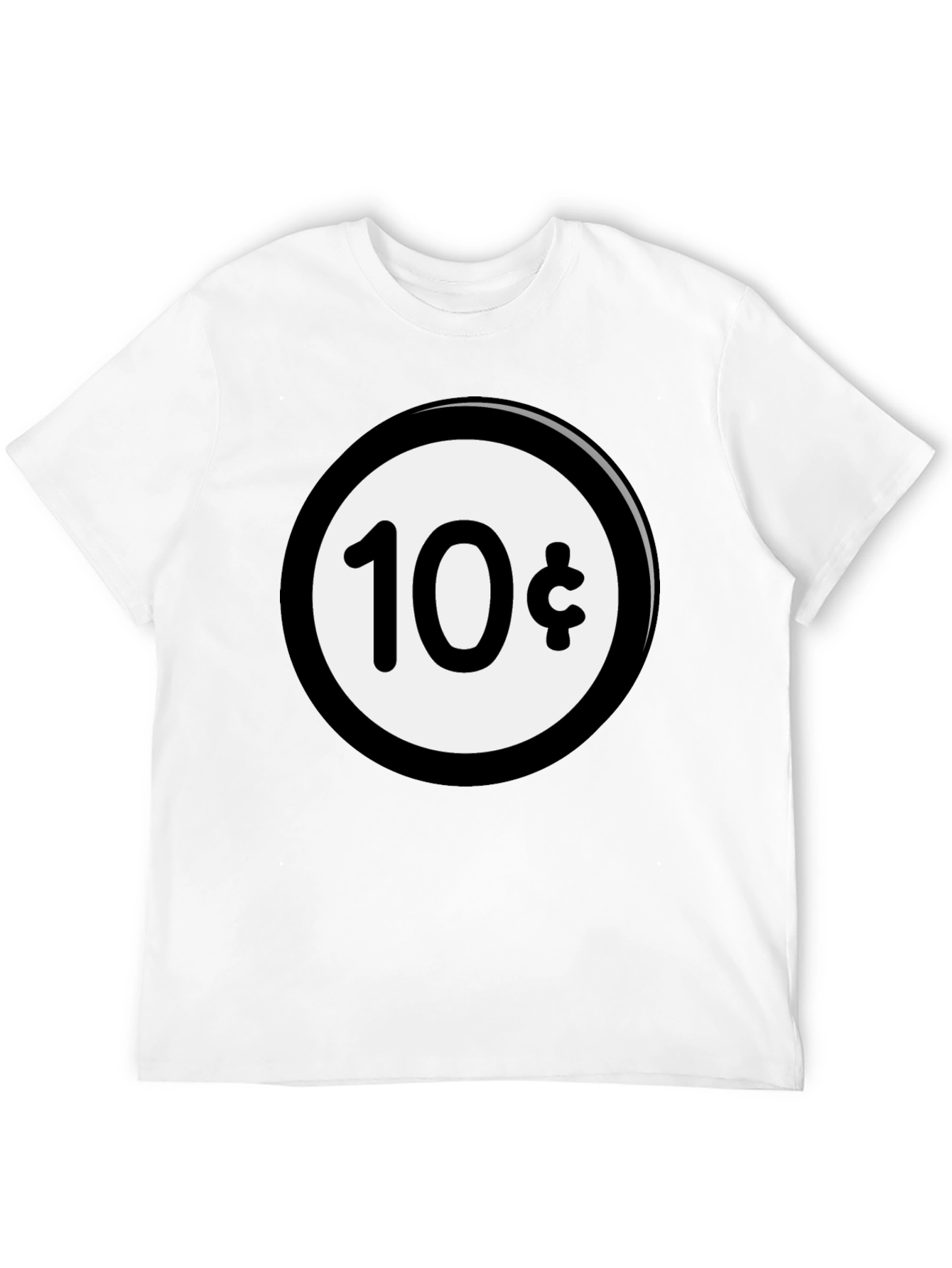 Novelty 10 Cent T-Shirt - Black Graphic Tee