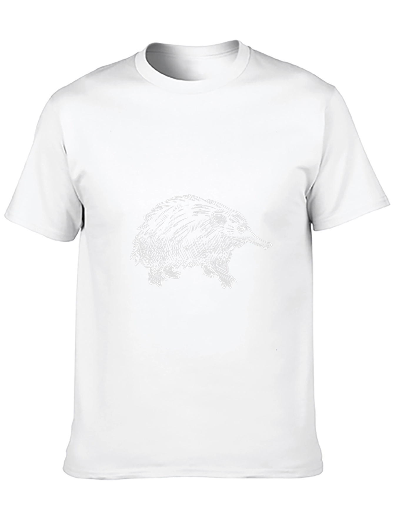 Echidna Graphic Tee - Black Cotton T-Shirt