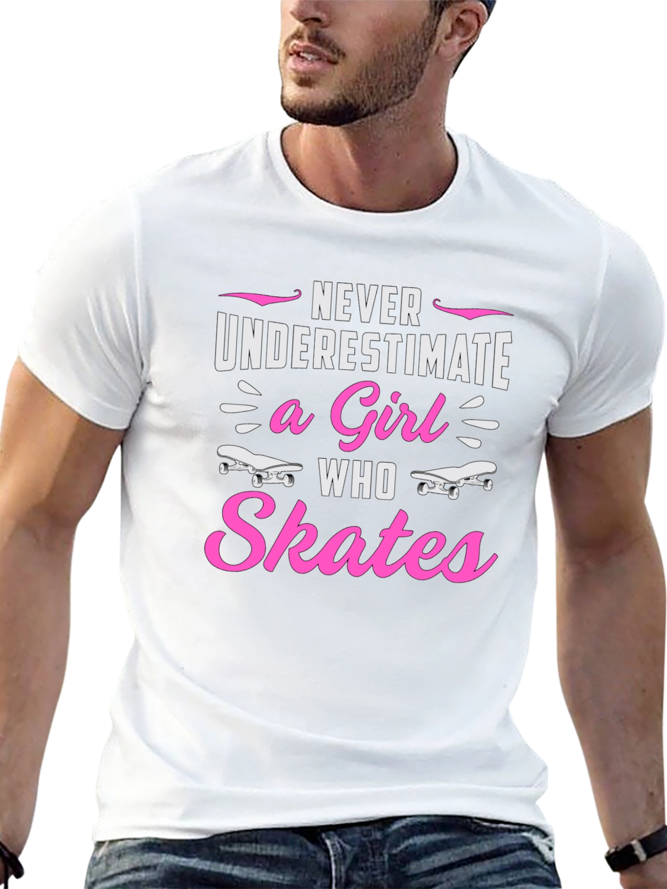 Never Underestimate a Girl Who Skates T-Shirt