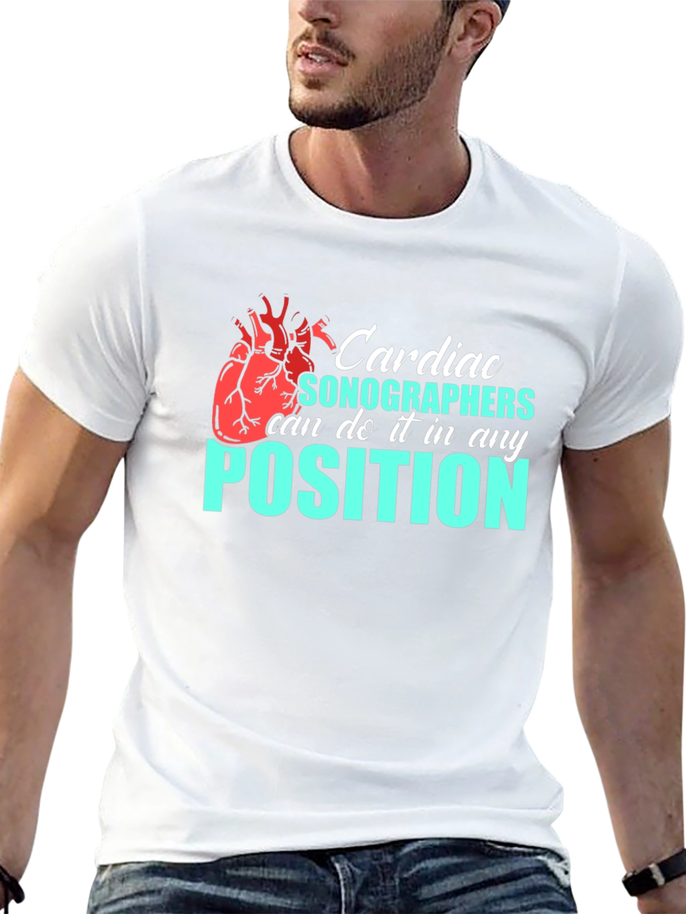 Cardiac Sonographer T-Shirt - Funny Medical Profession Tee