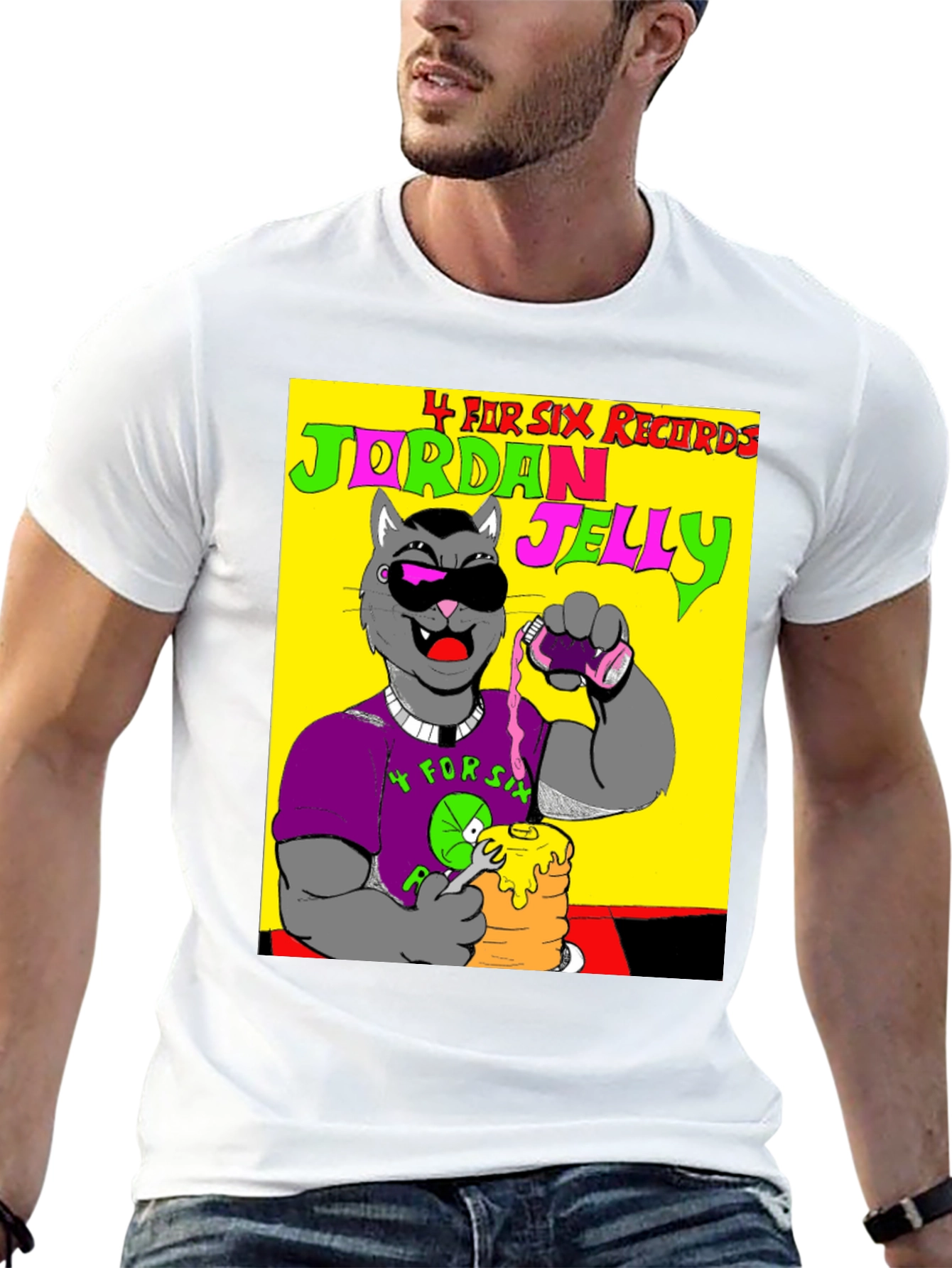 Jordan Jelly T-Shirt - Funky Cartoon Tee