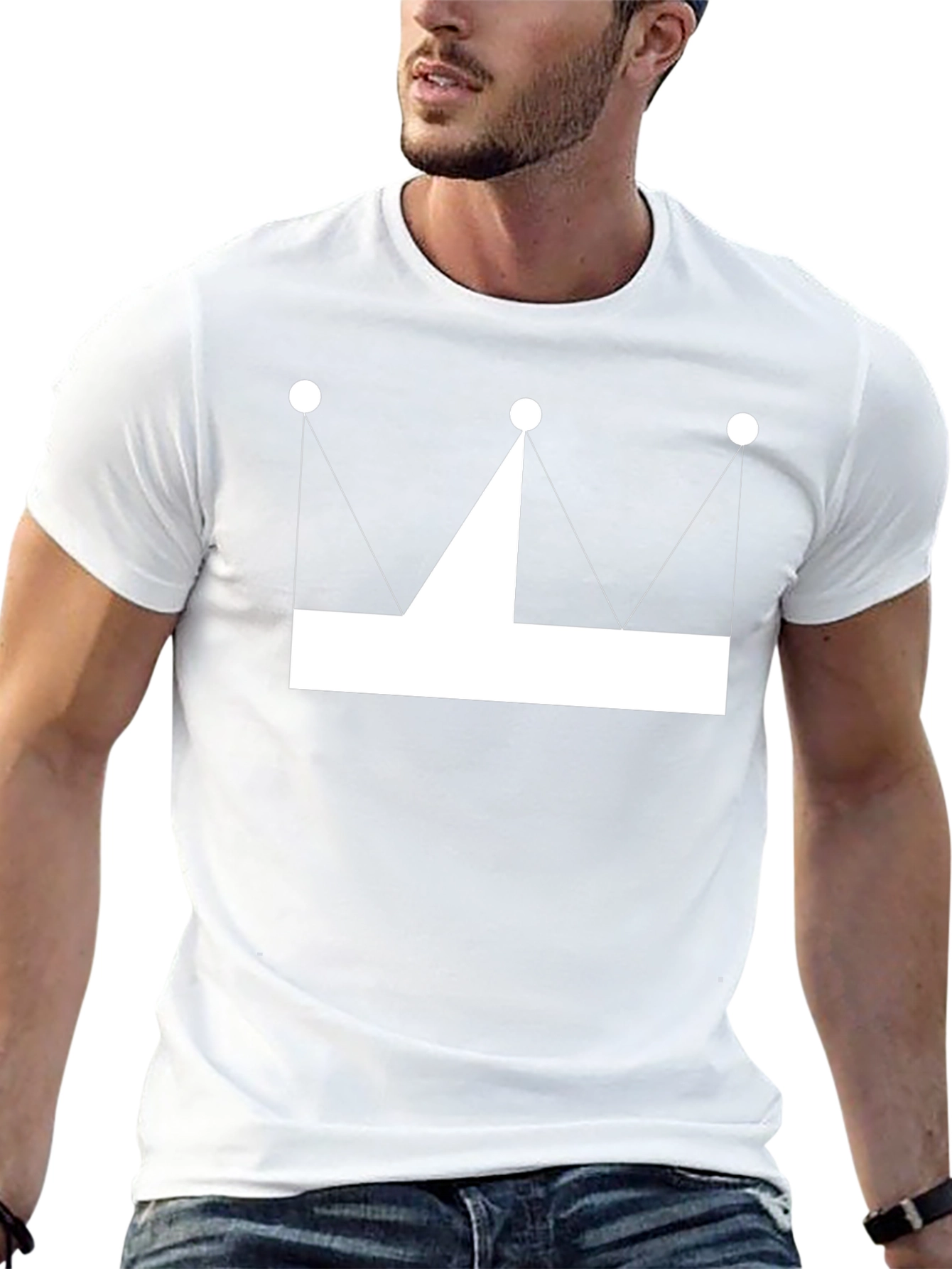 Crown Graphic Tee - Minimalist Style