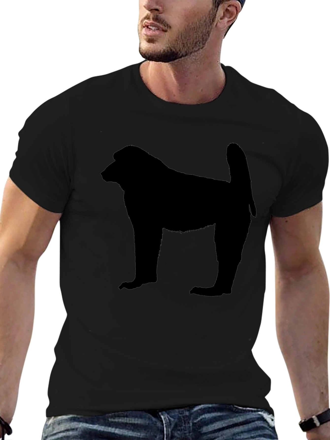 Baboon Silhouette Black T-Shirt