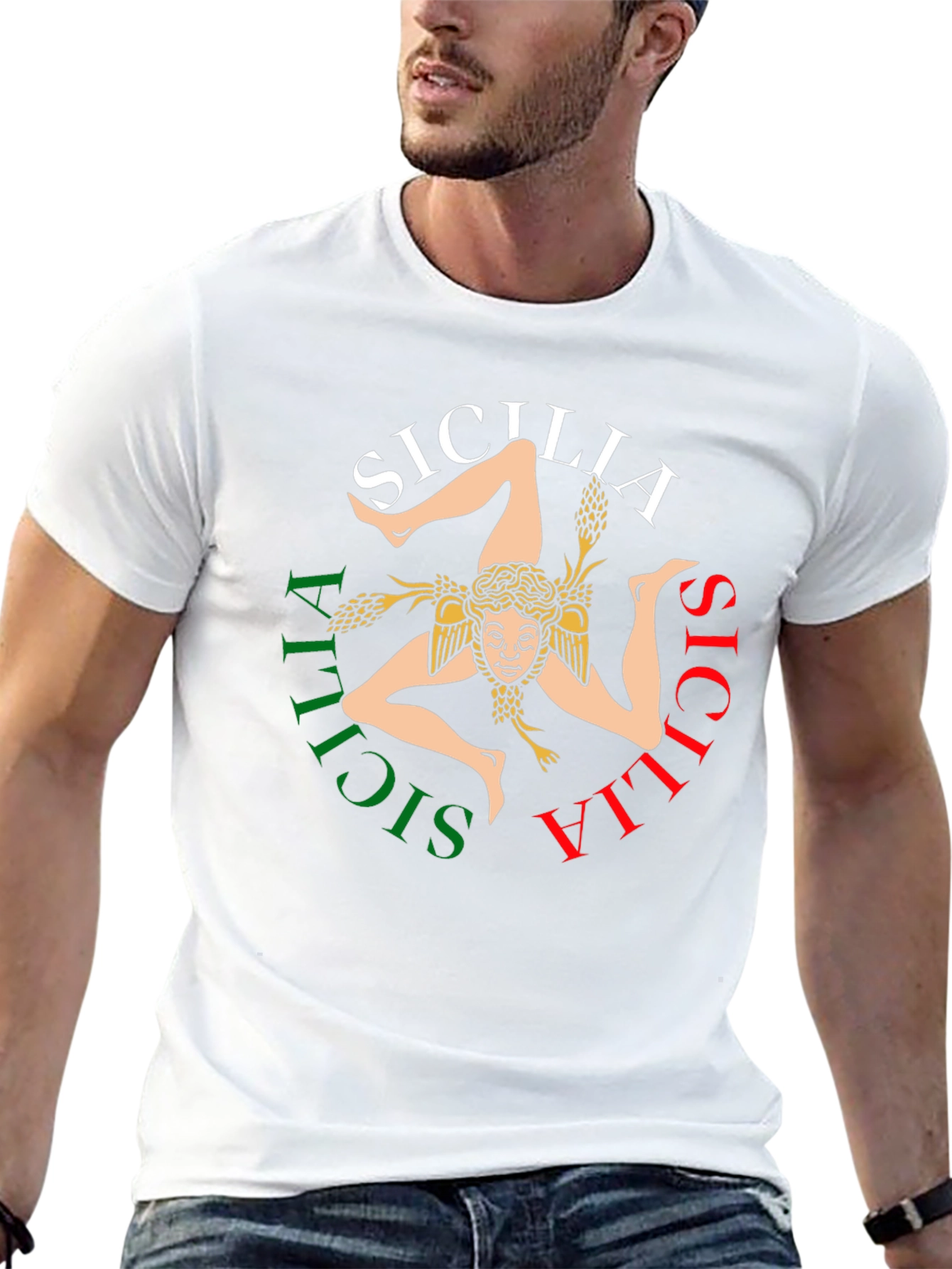 Sicilia Trinacria T-Shirt - Italian Pride!