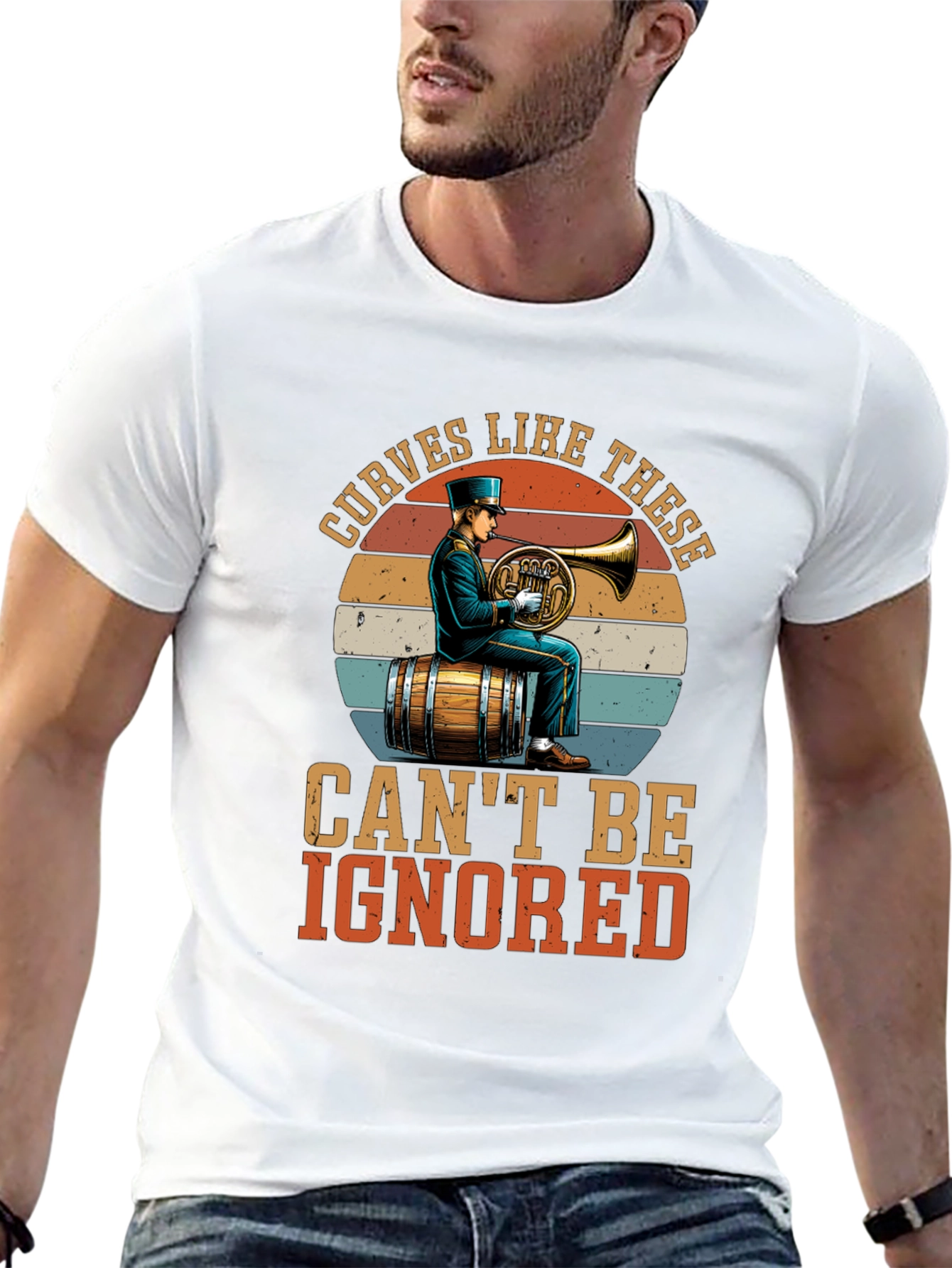 Curves Like These T-Shirt - Horn Player Design