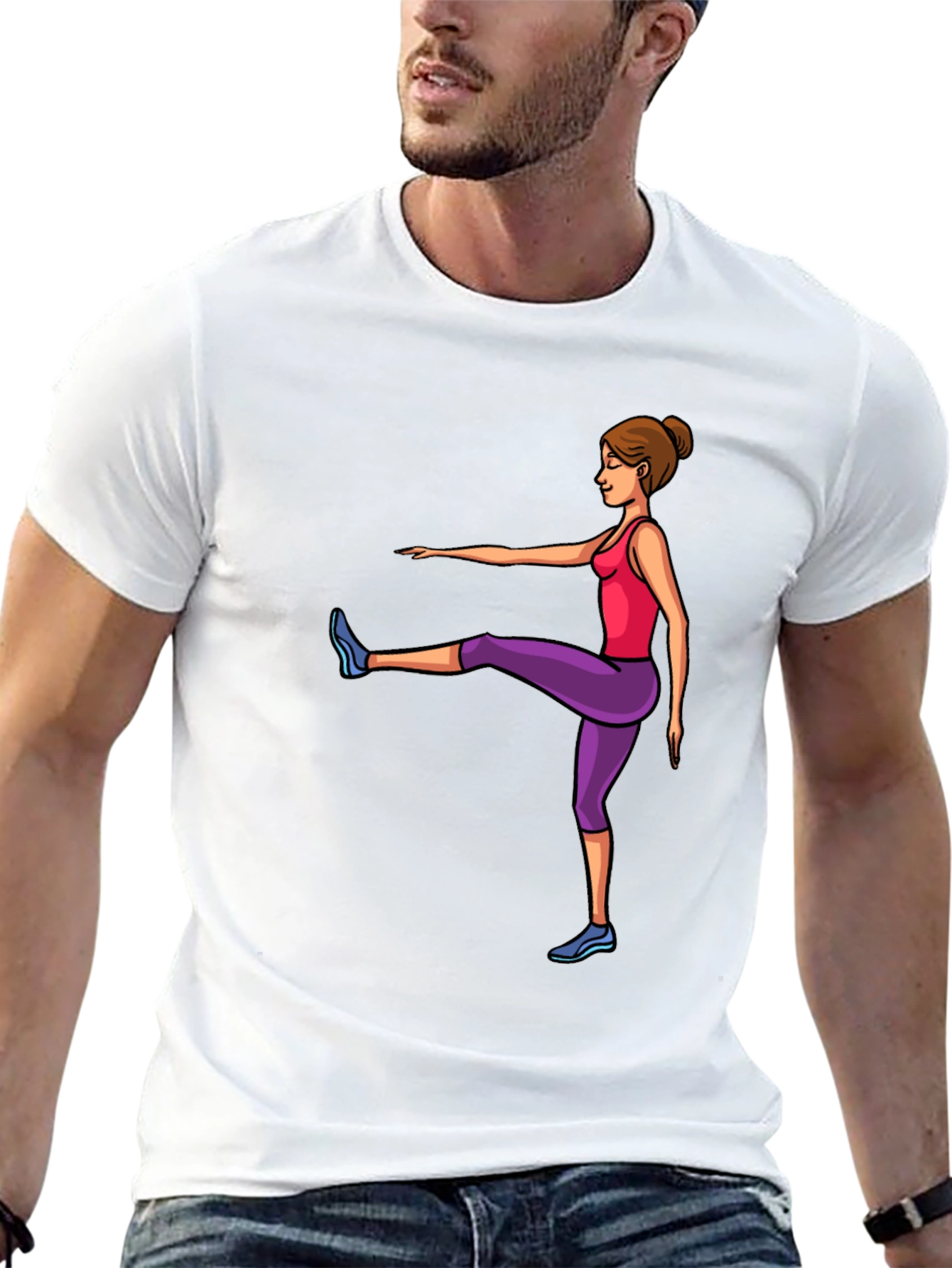 Fitness Fun Graphic Tee - Active Lifestyle Shirt