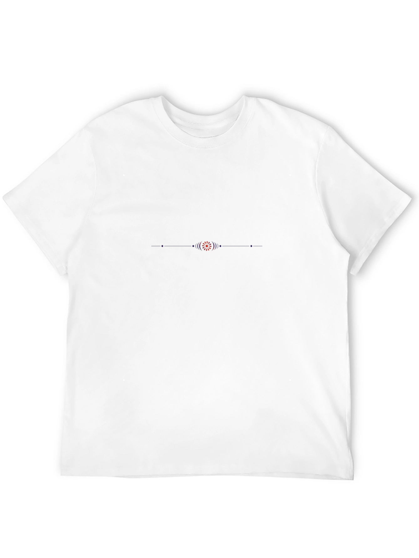 Mens Black T-Shirt with Minimalist Graphic Design