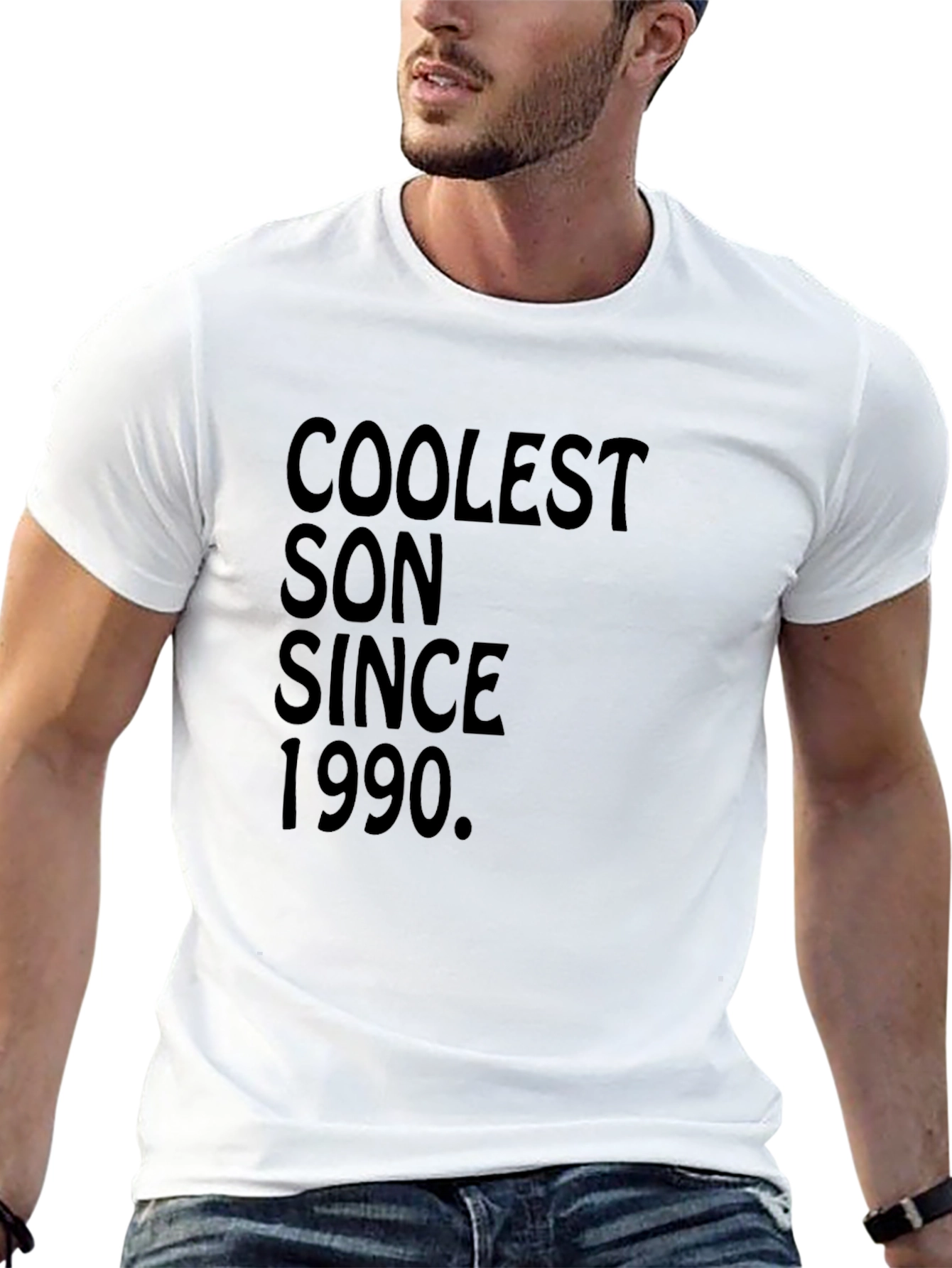Coolest Son Since 1990 Black Graphic Tee