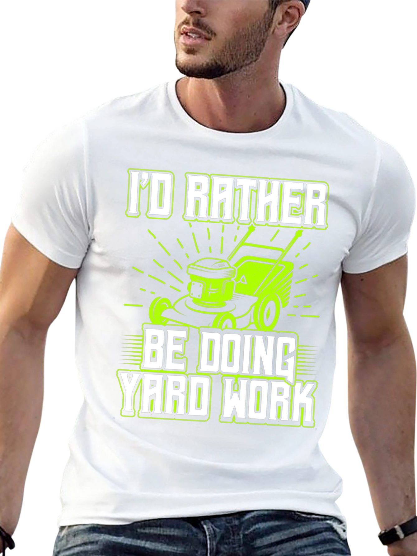 Yard Work T-Shirt - Lawn Mower Graphic Tee