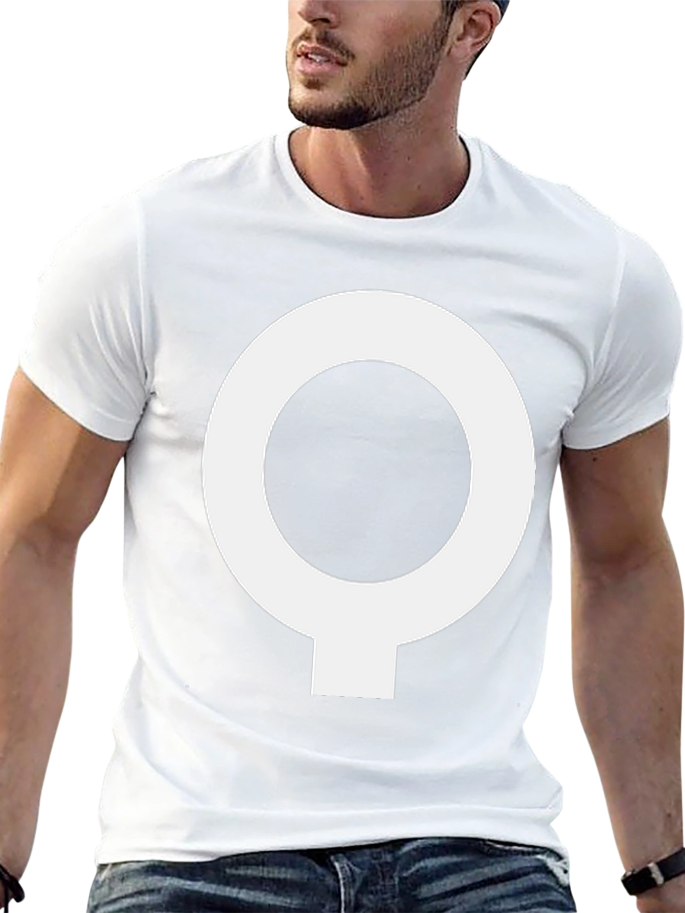 Unique Symbol Black T-Shirt | Casual Wear