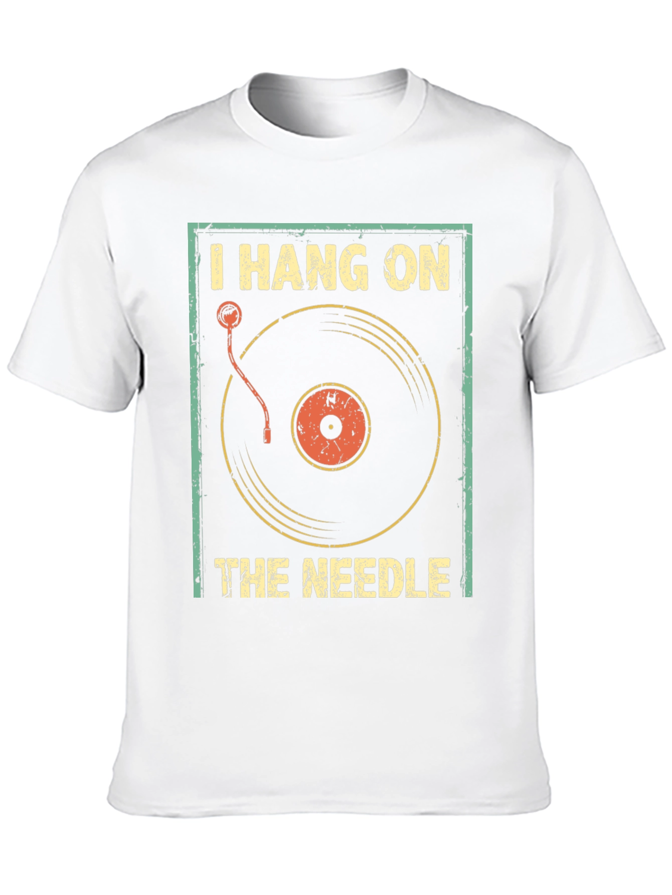 I Hang On The Needle Retro DJ T-Shirt