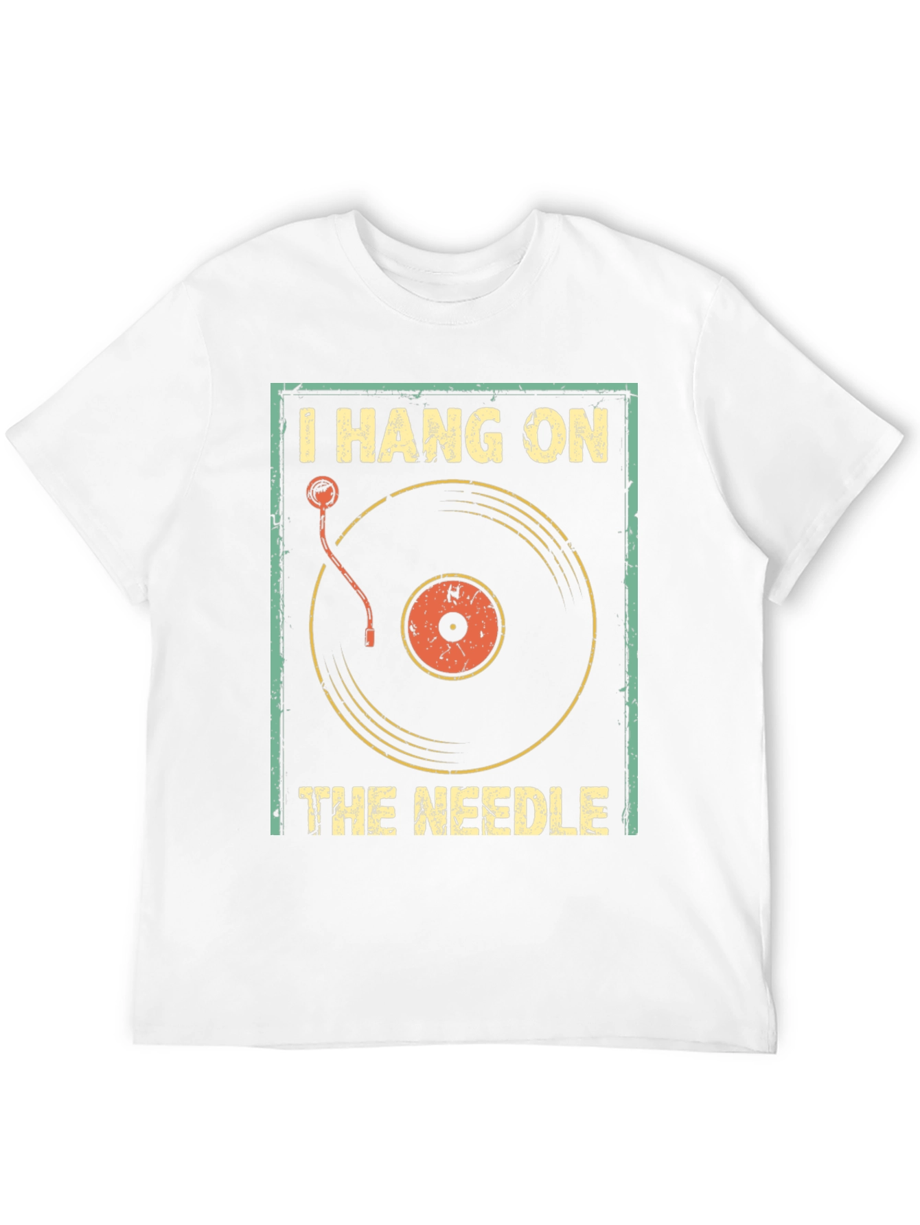 I Hang On The Needle Retro DJ T-Shirt
