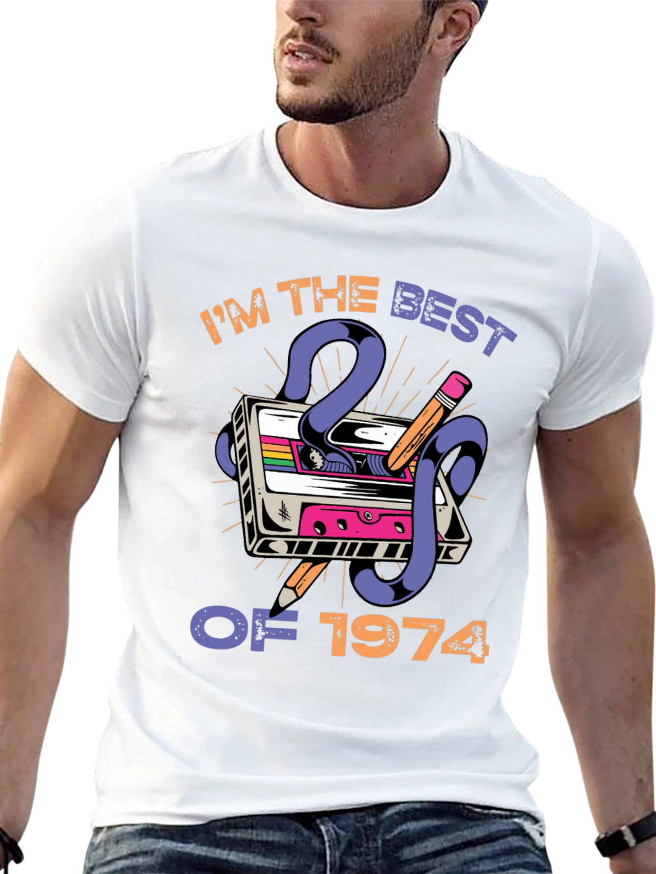 Best of 1974 Cassette Tape Graphic Tee