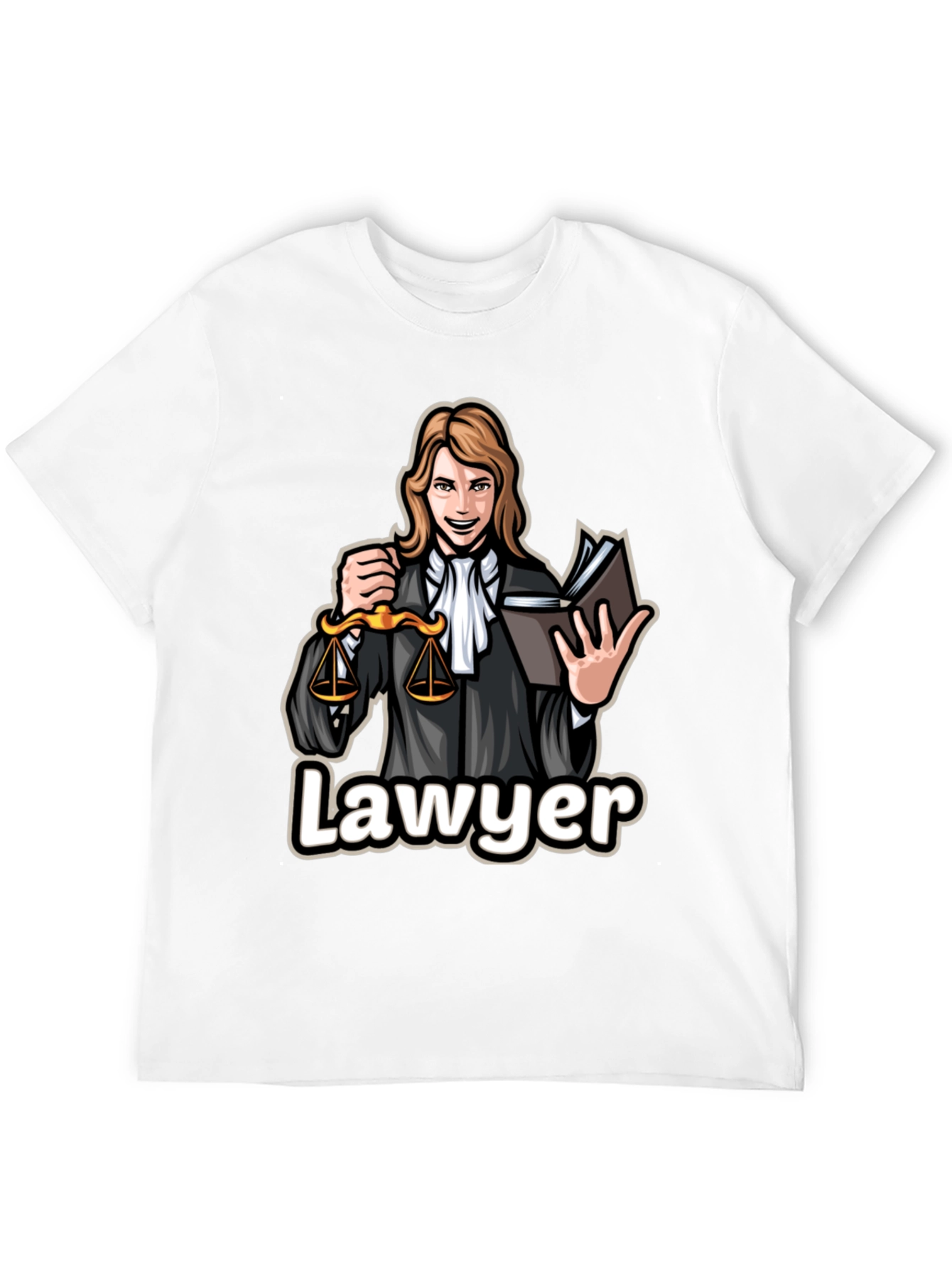 Lawyer Cartoon Graphic T-Shirt