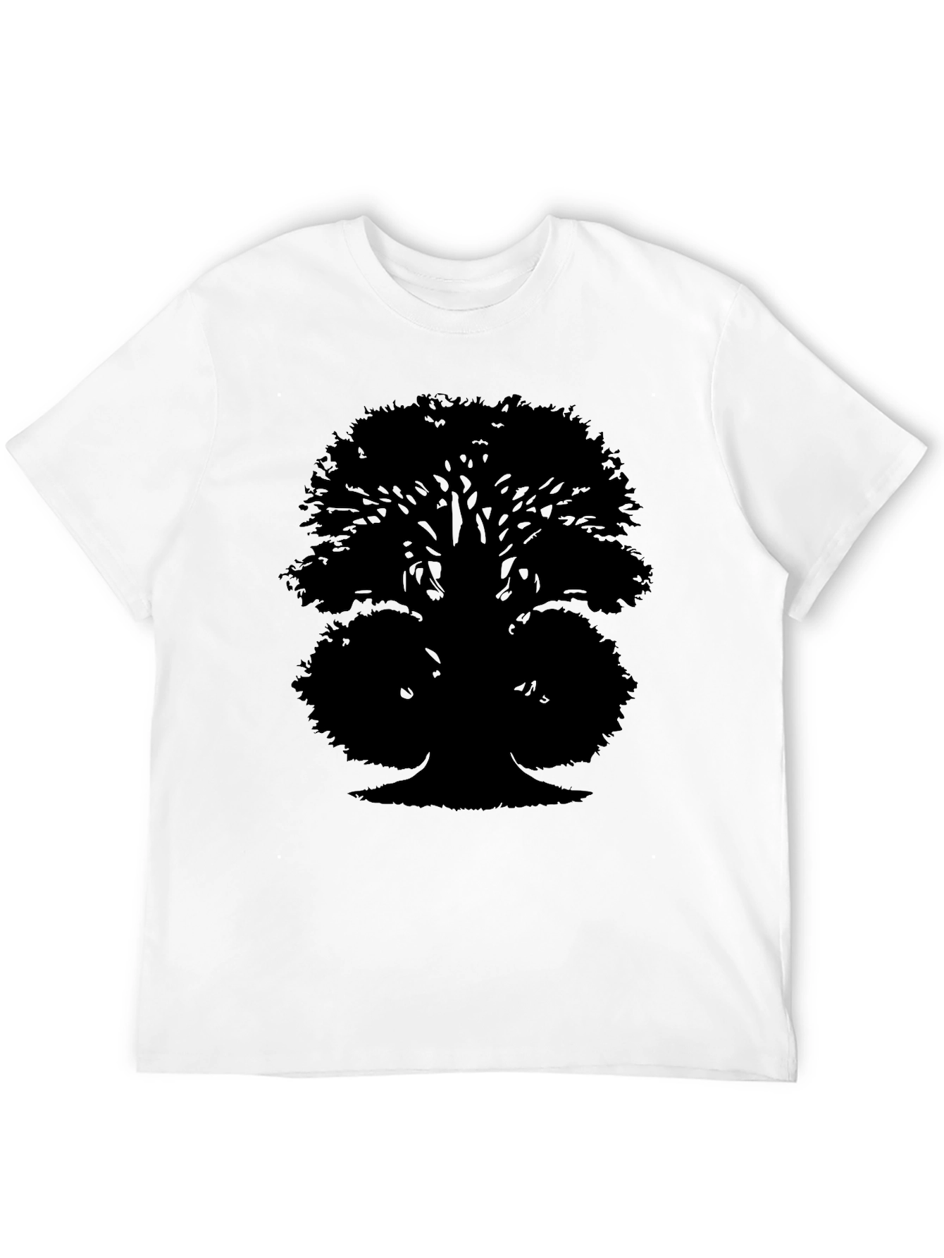Black Tree Silhouette Graphic Tee