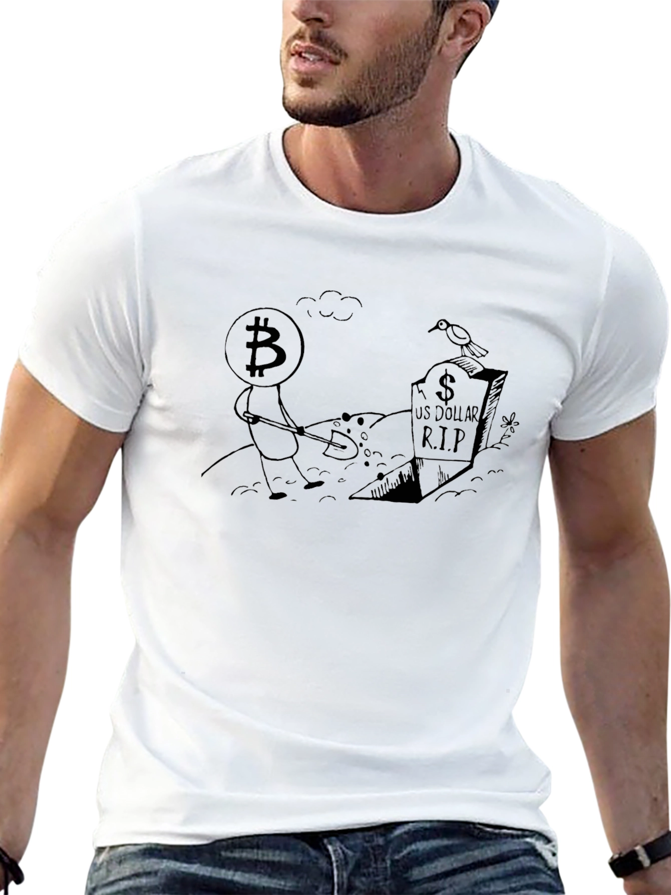 Bitcoin vs US Dollar Graphic Tee