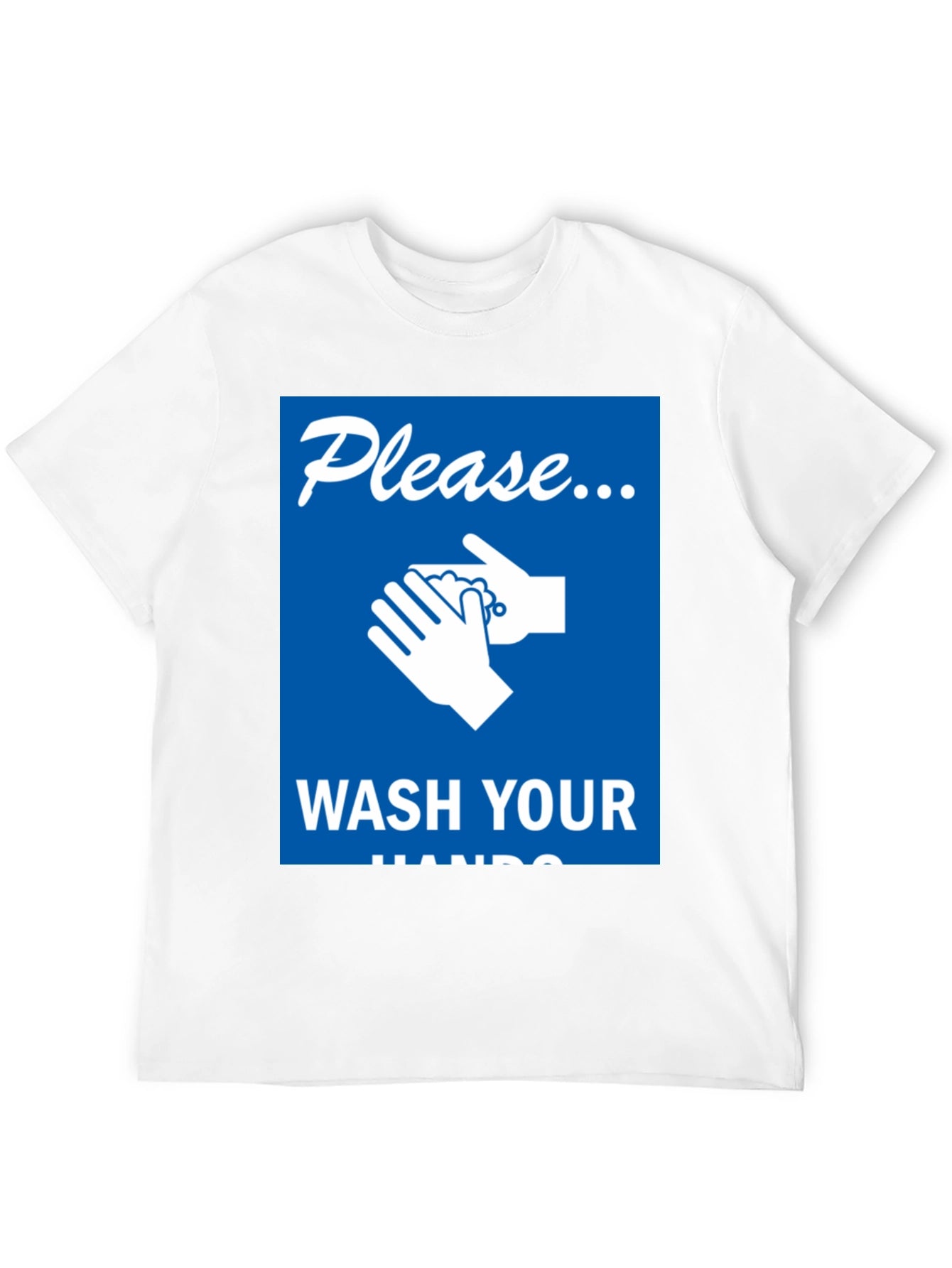 Wash Your Hands Graphic Tee - Black