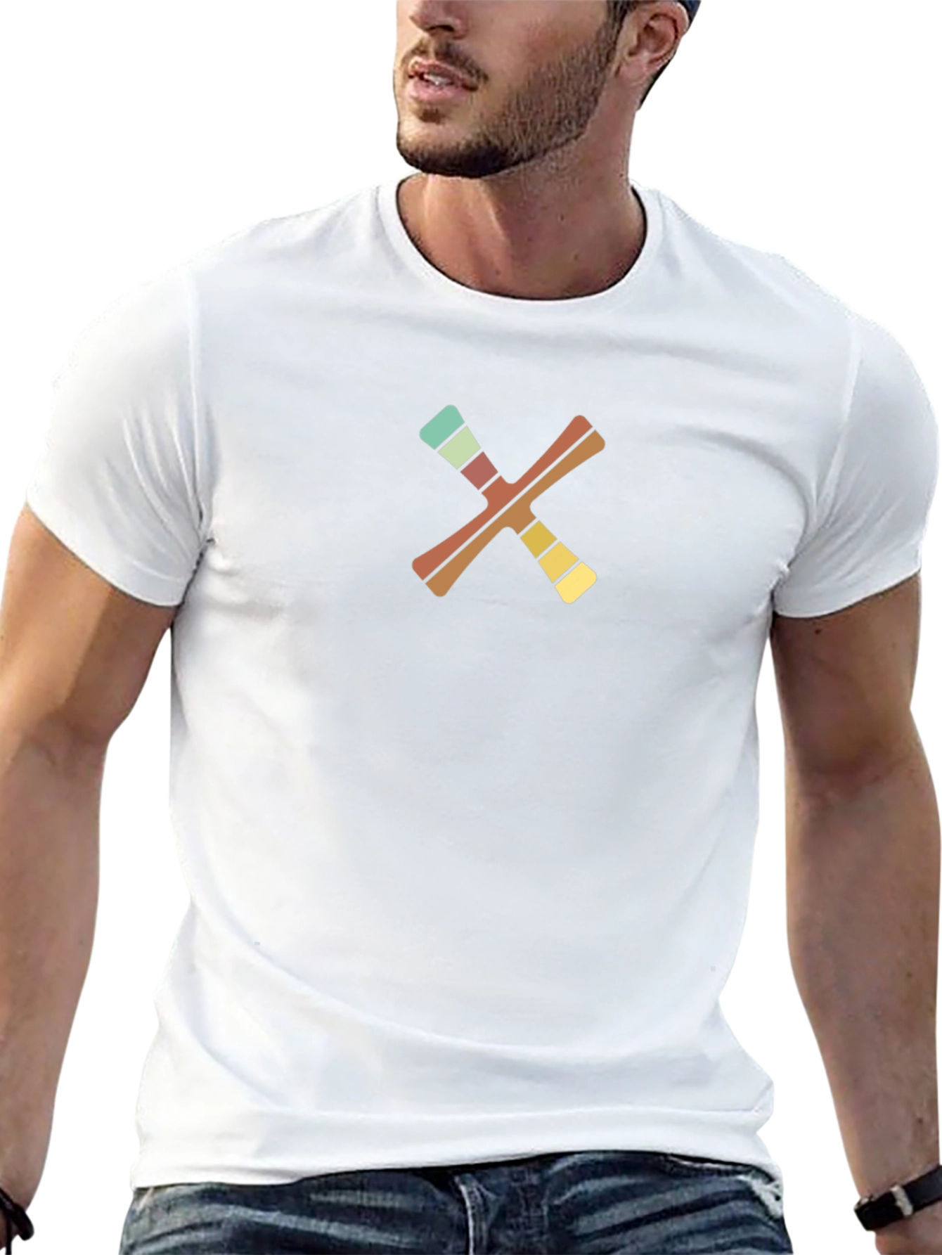 Retro X Graphic Black T-Shirt