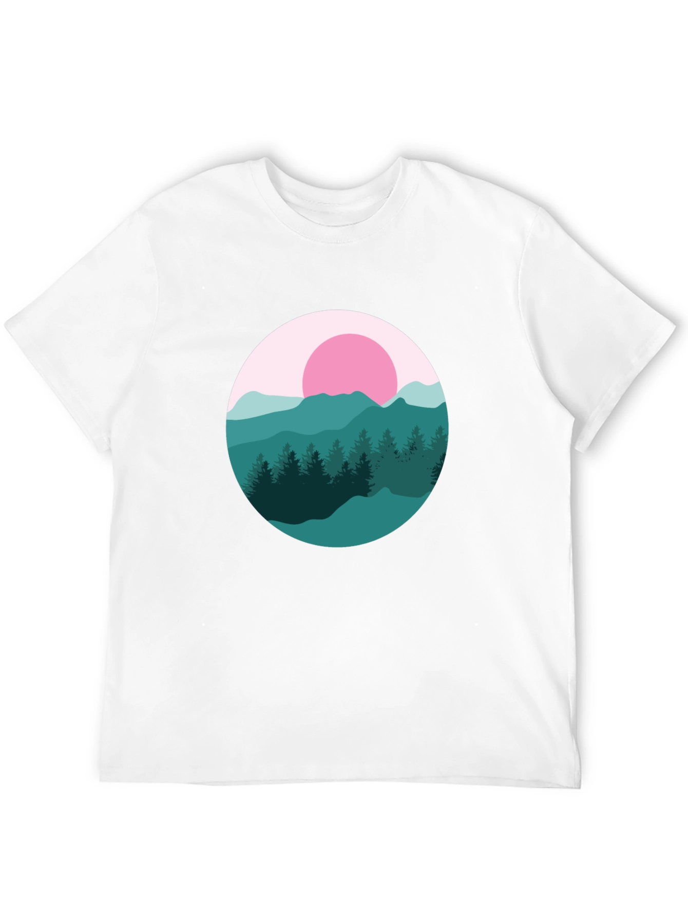 Mountain Sunset Graphic Tee - Stylish Comfort