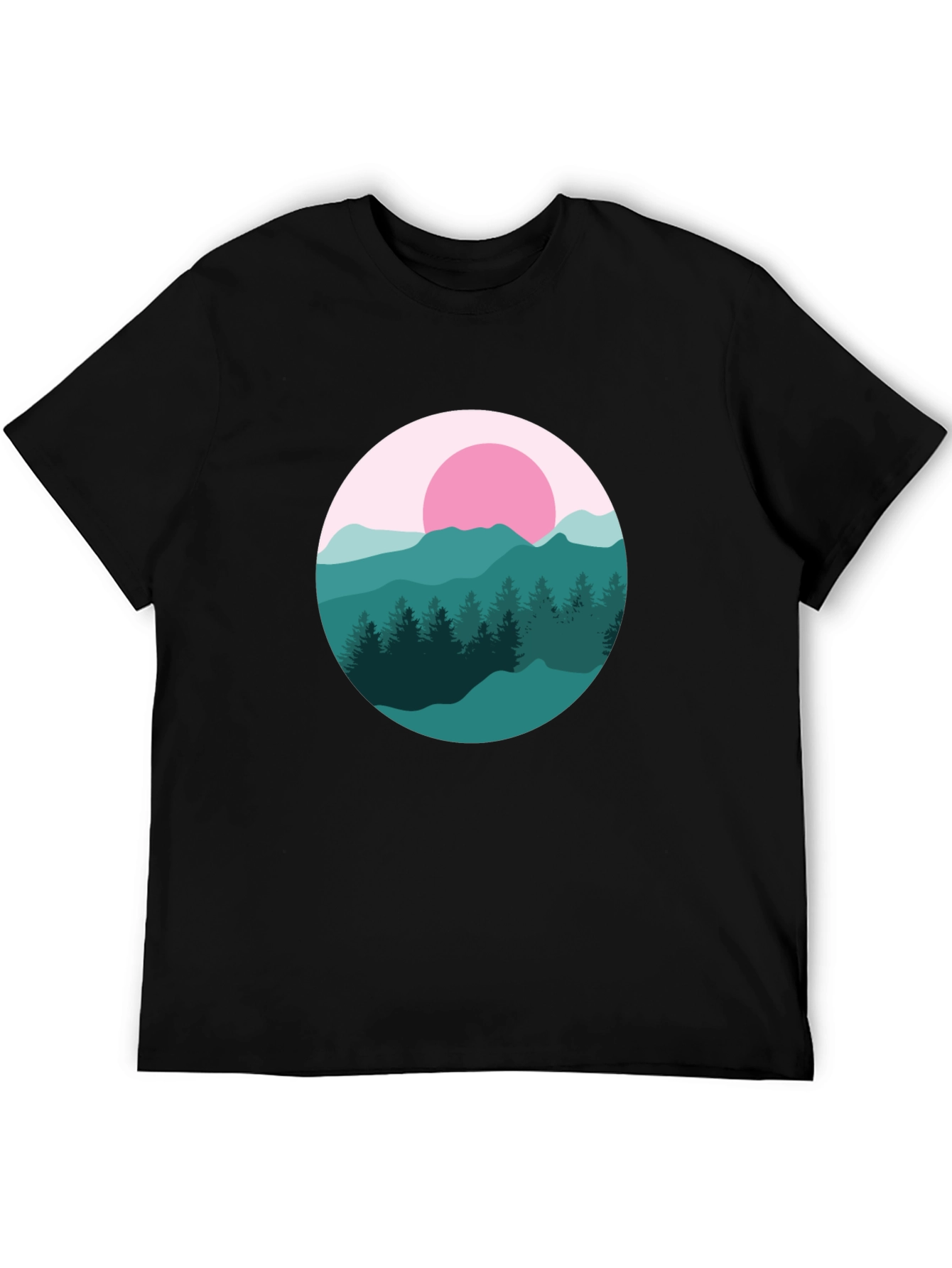 Mountain Sunset Graphic Tee - Stylish Comfort