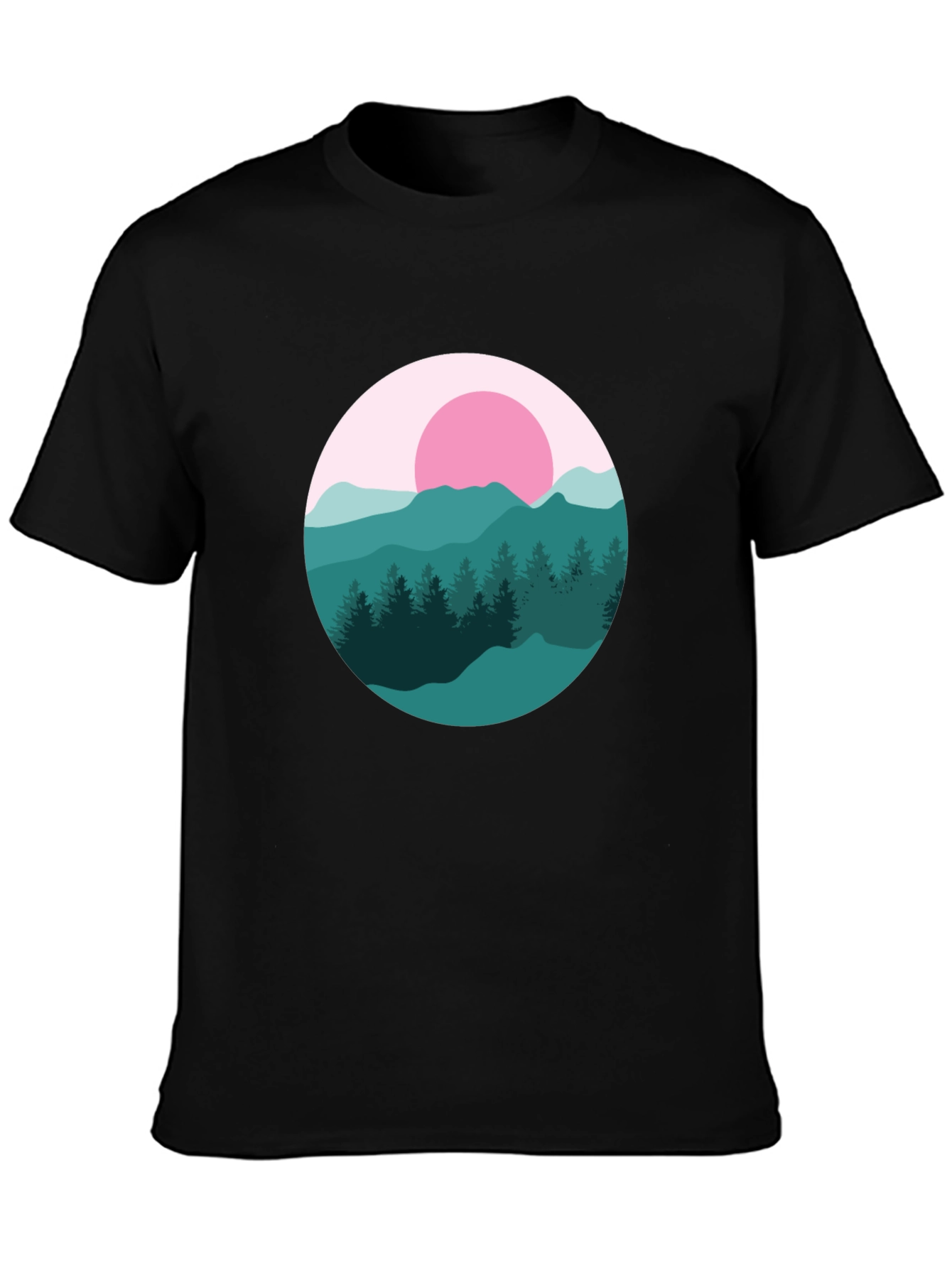 Mountain Sunset Graphic Tee - Stylish Comfort