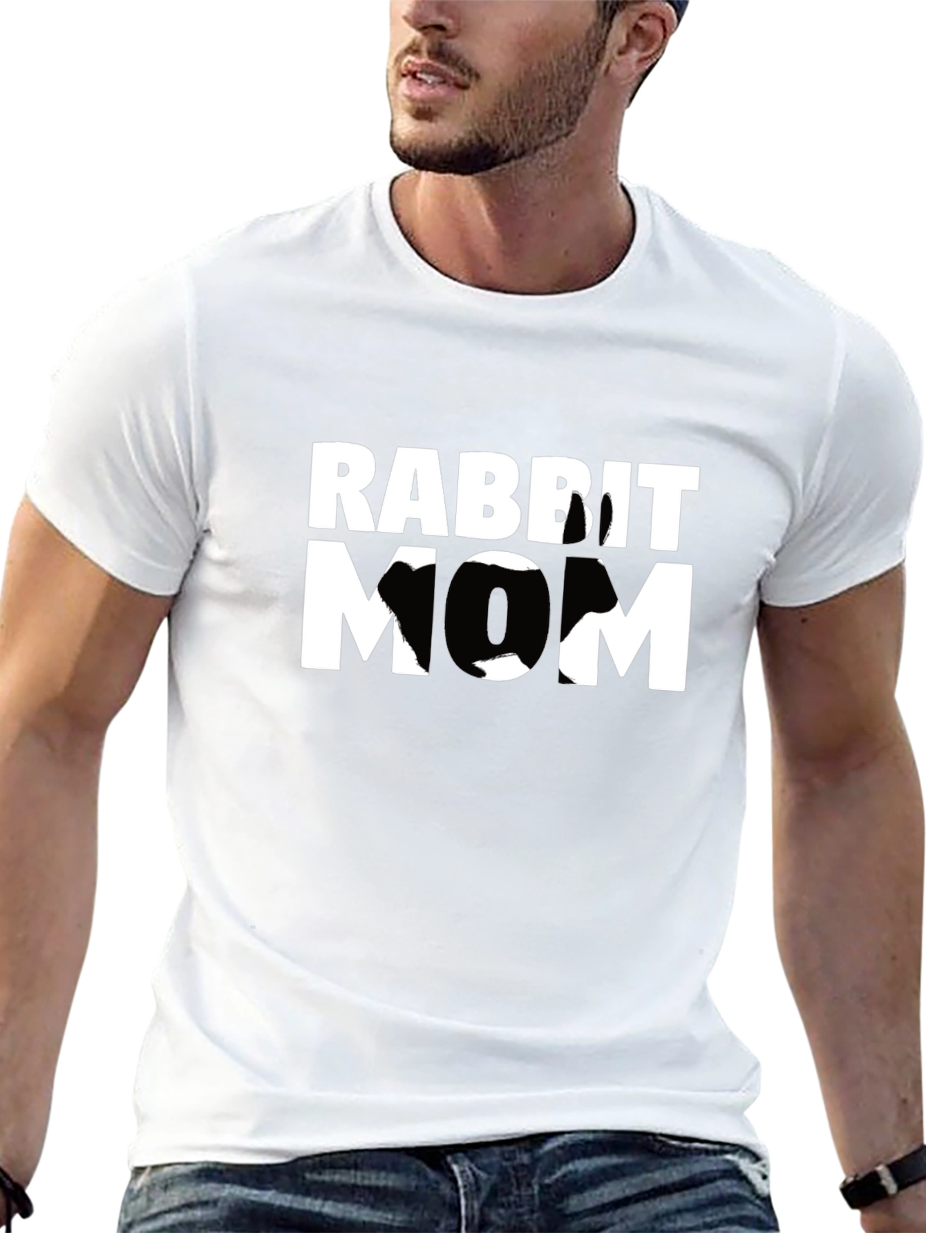 Rabbit Mom Graphic T-Shirt