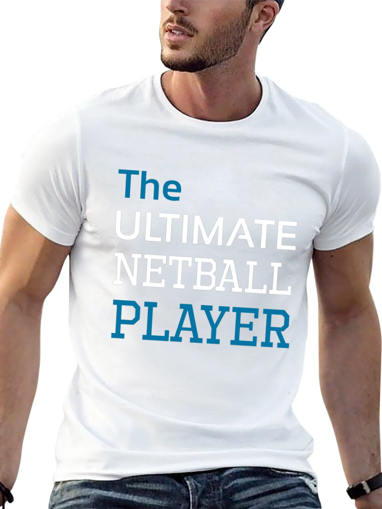 Ultimate Netball Player Graphic Tee - Black Cotton T-Shirt