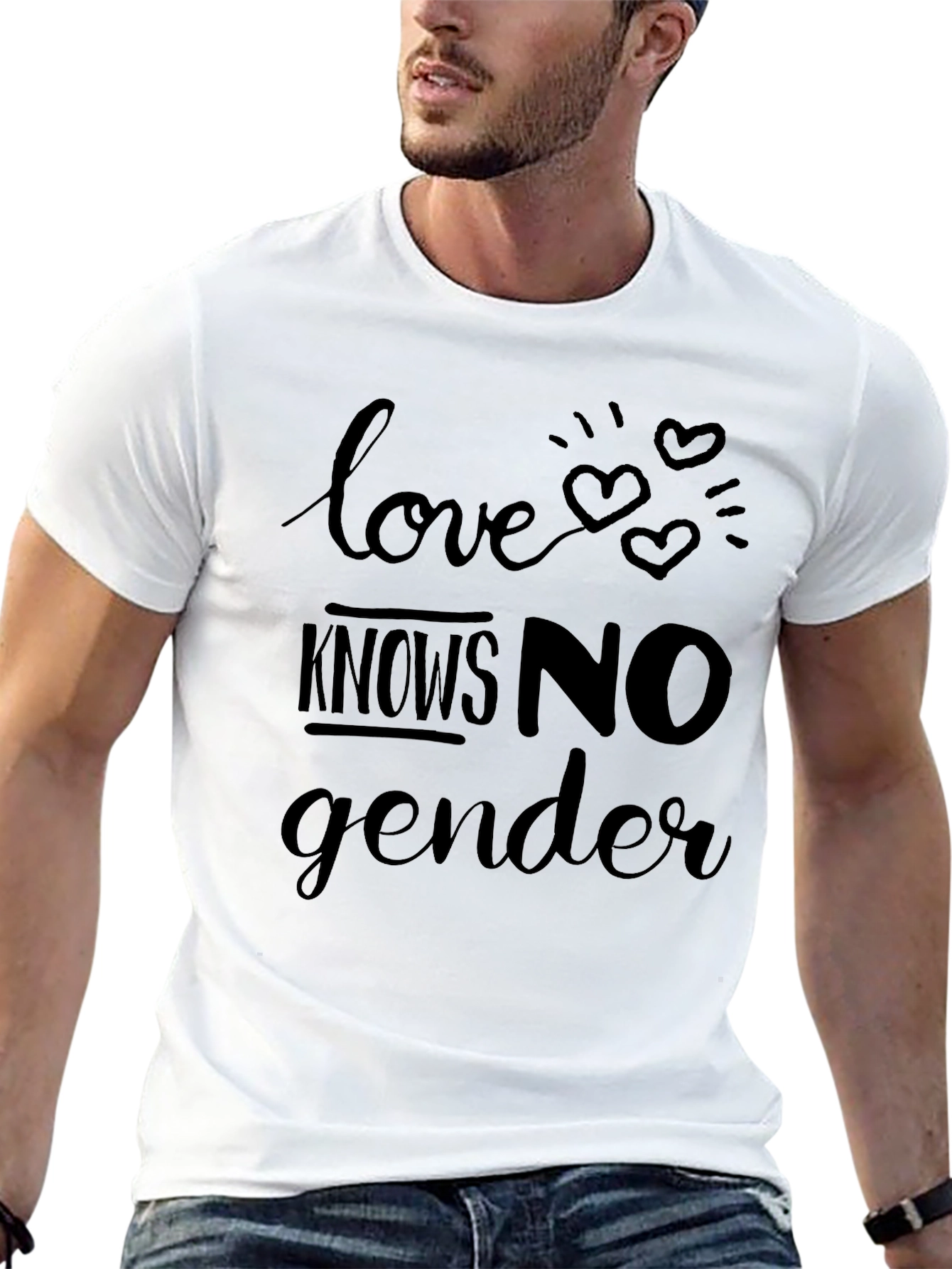 Love Knows No Gender Black T-Shirt